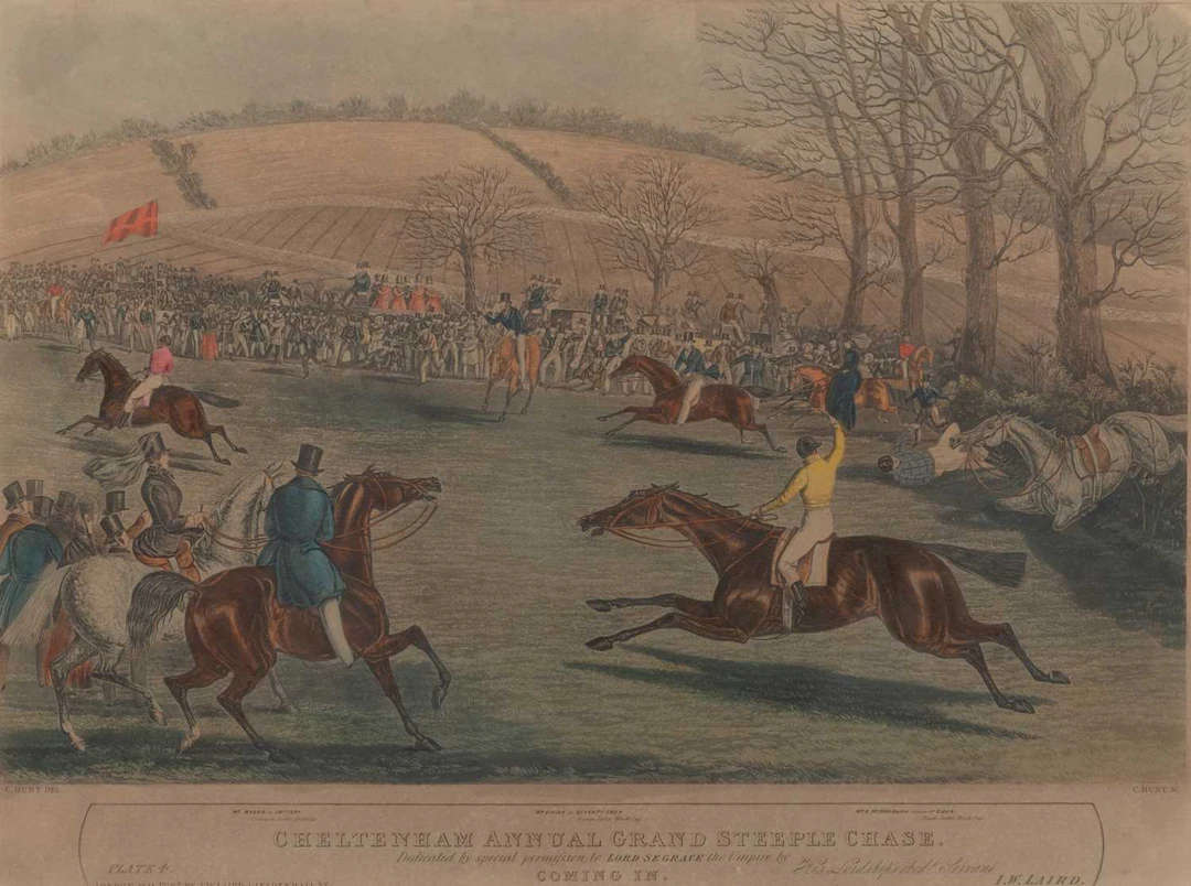 HORSE RACING INTEREST SET OF FOUR: THE CHELTENHAM ANNUAL GRAND STEEPLE CHASE