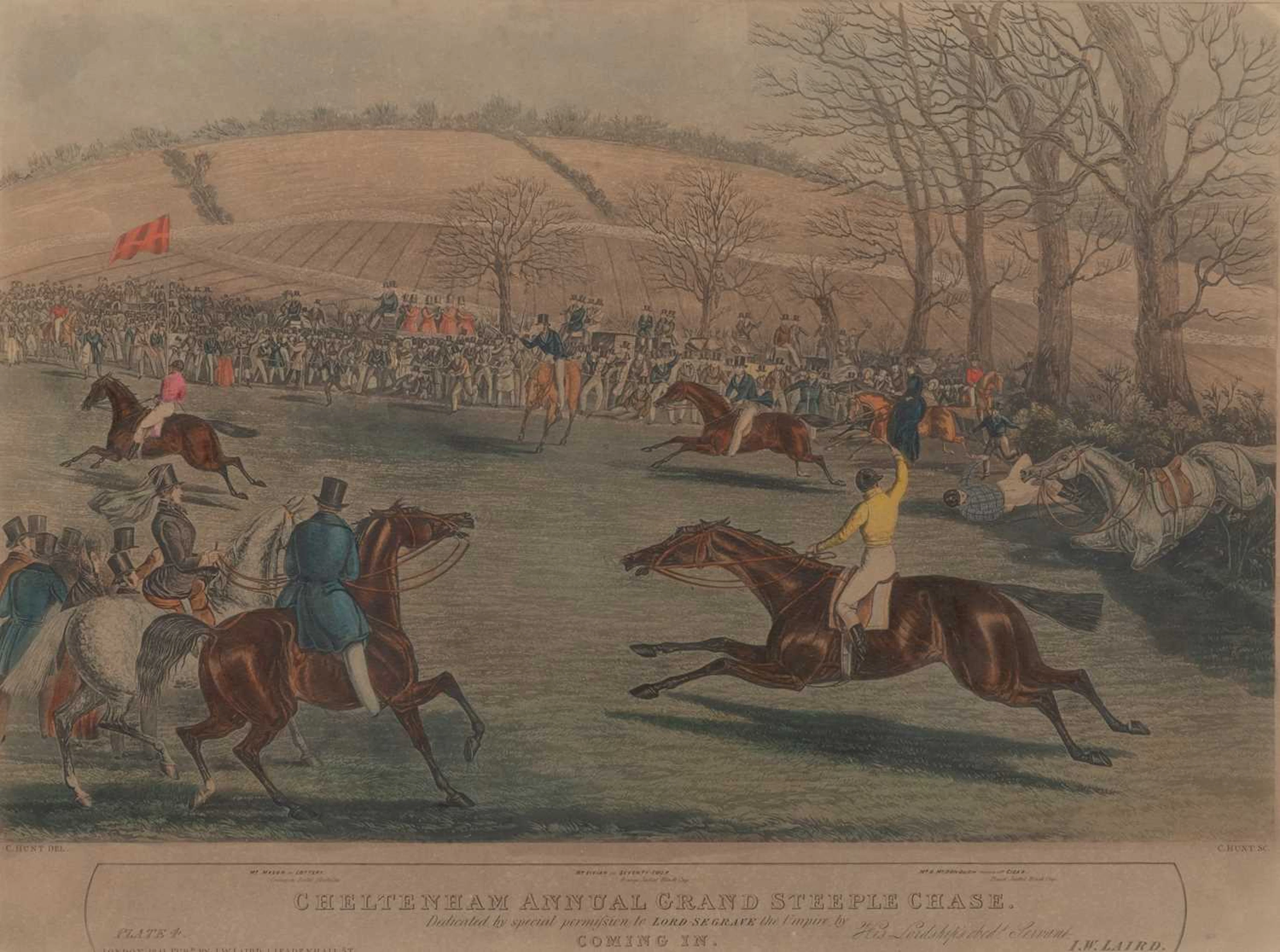 HORSE RACING INTEREST SET OF FOUR: THE CHELTENHAM ANNUAL GRAND STEEPLE CHASE