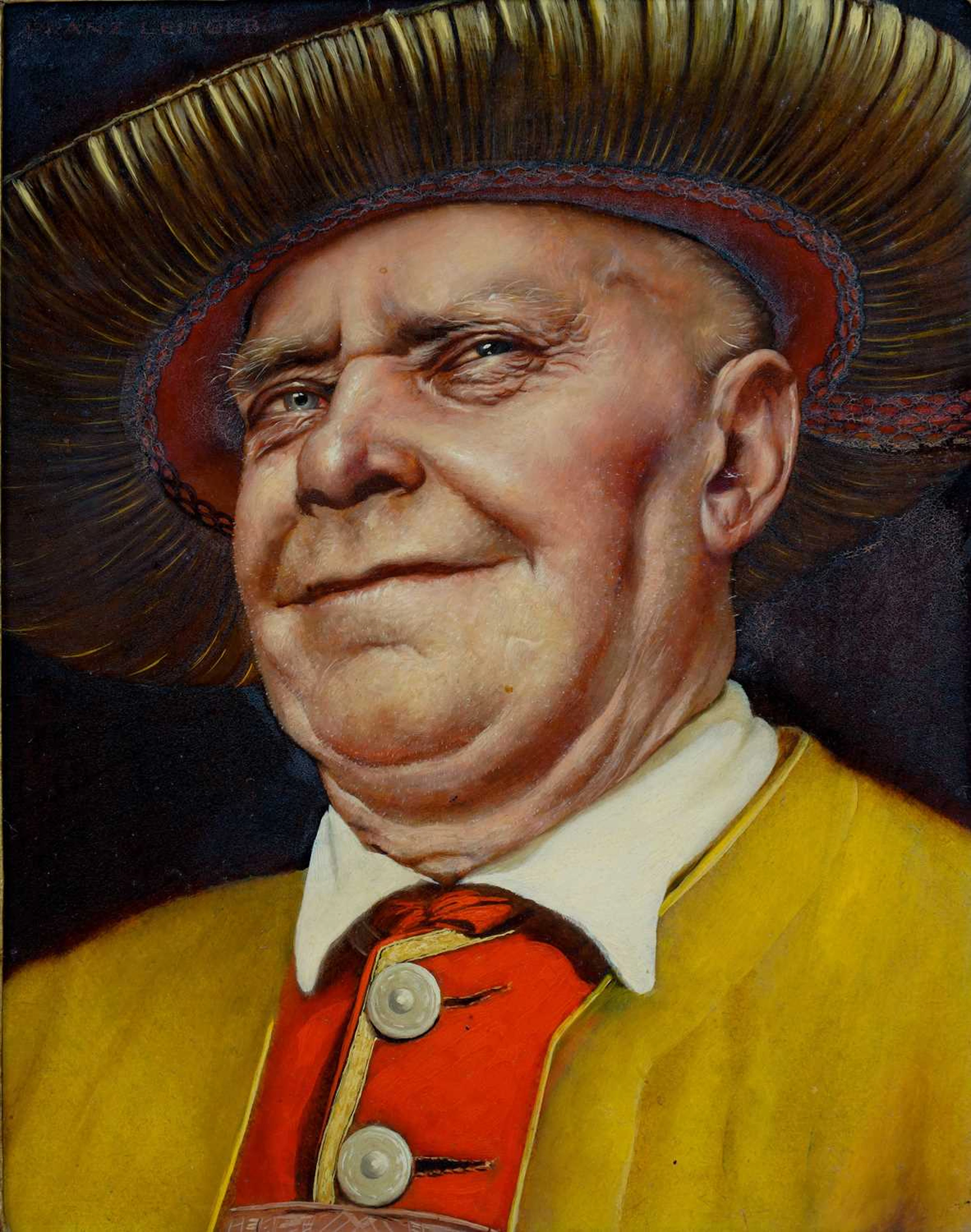 ‡ FRANZ LEITGEB (AUSTRIAN 1911-1997) PAIR OF PORTRAITS OF TYROLEAN PEASANTS