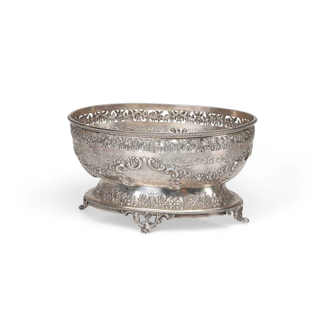 A VICTORIAN SILVER PRIZE BOWL