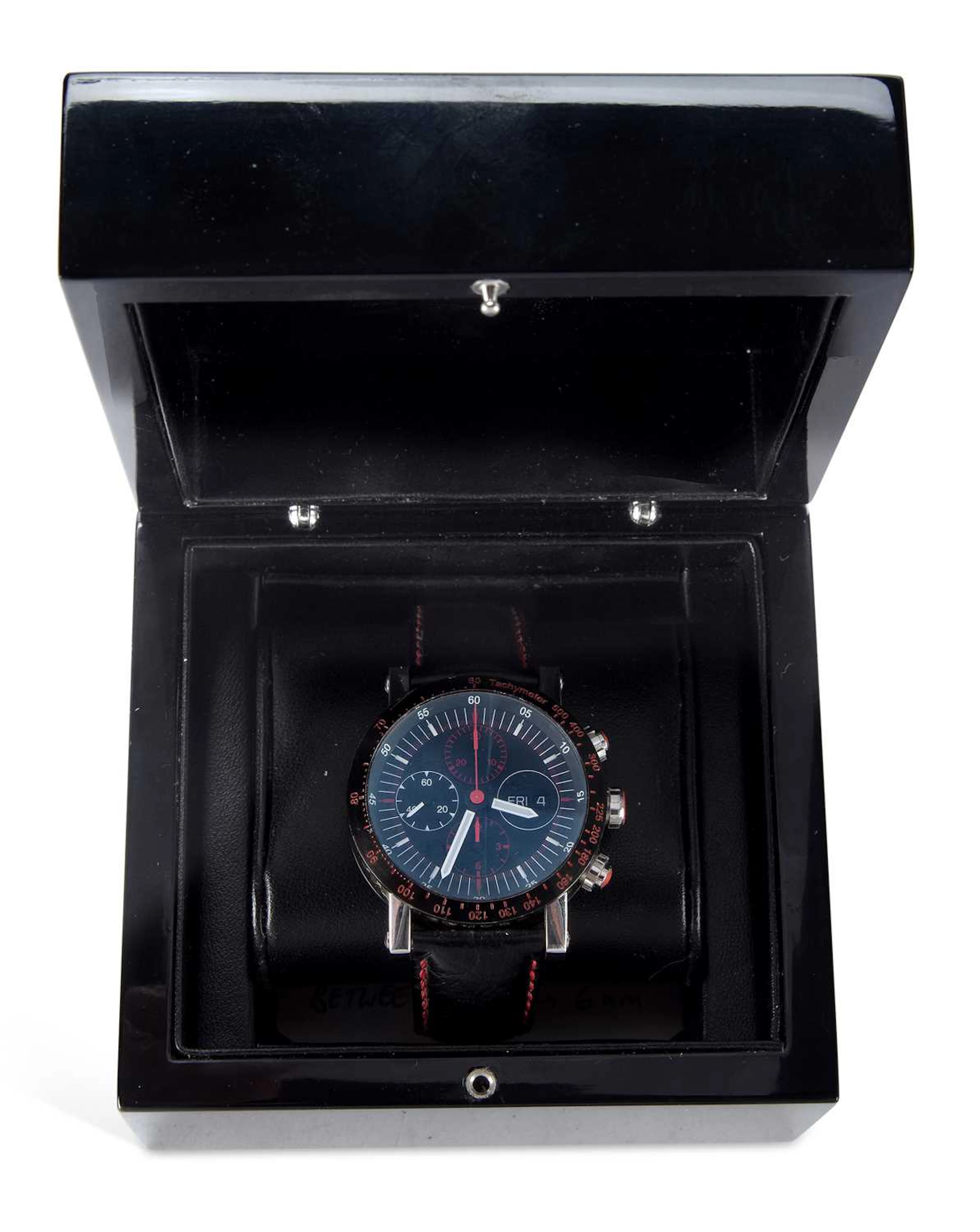 A GENTS STEEL TEMPTION CHRONOGRAPH WATCH