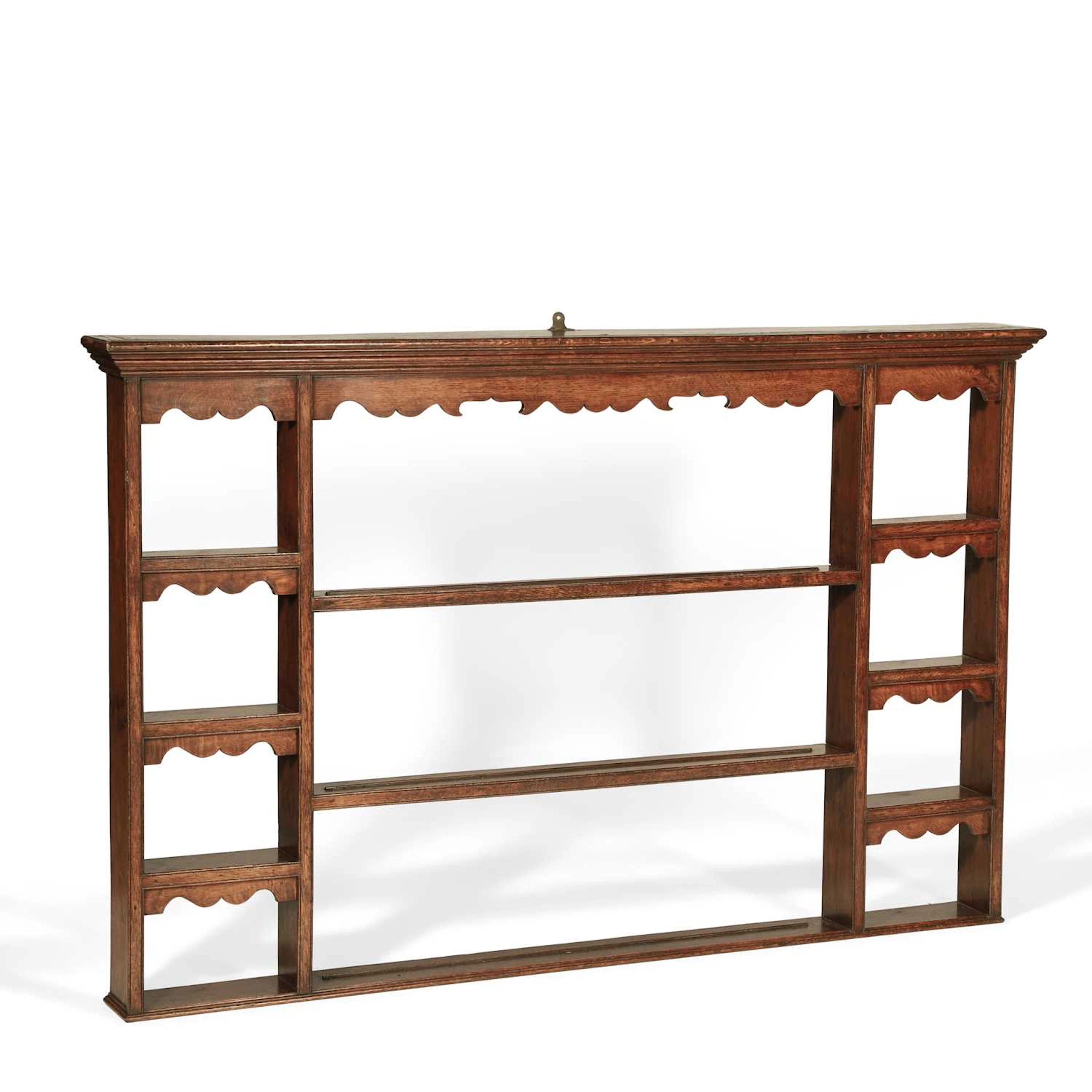 A GEORGIAN OAK DELFT RACK