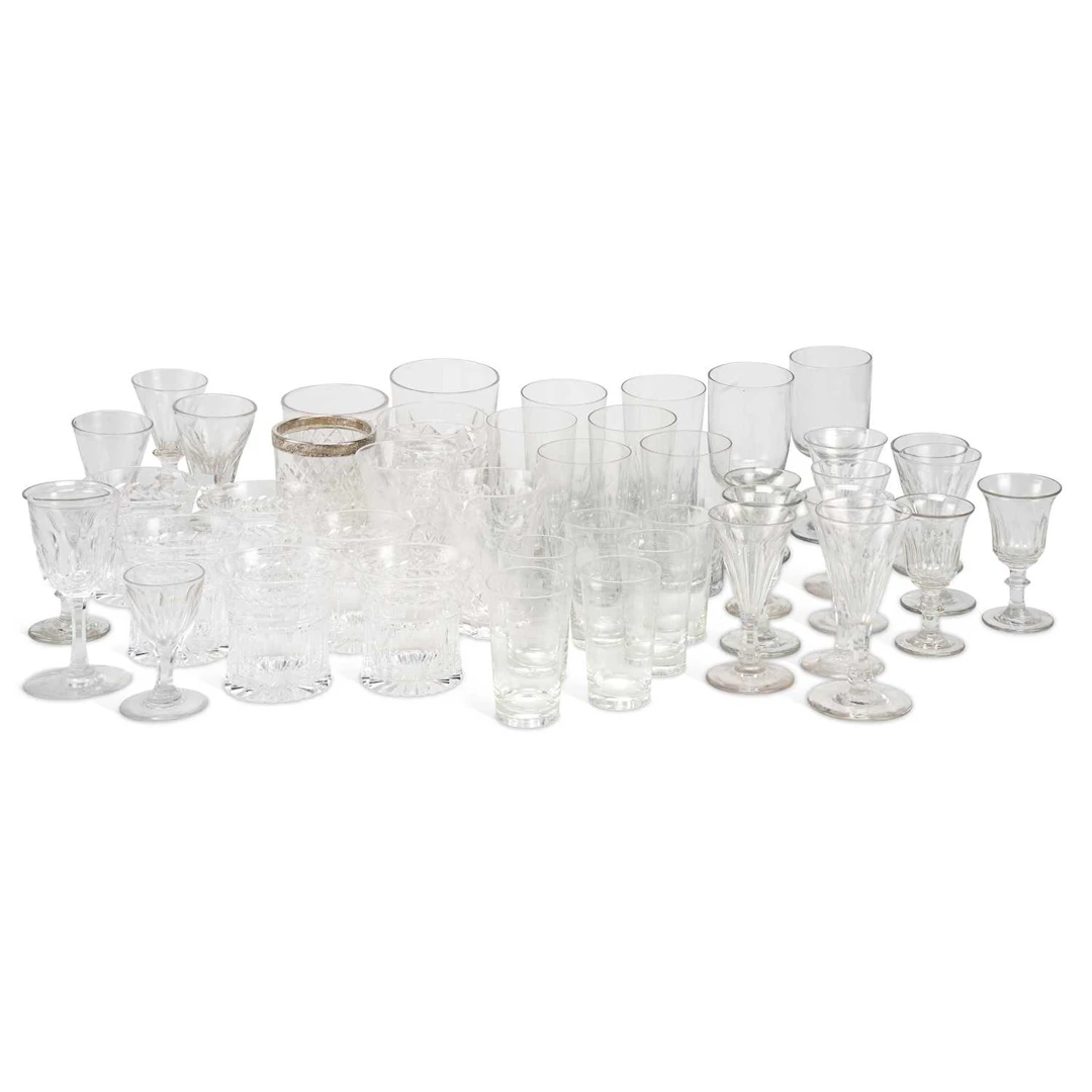 A COLLECTION OF DRINKING GLASSES