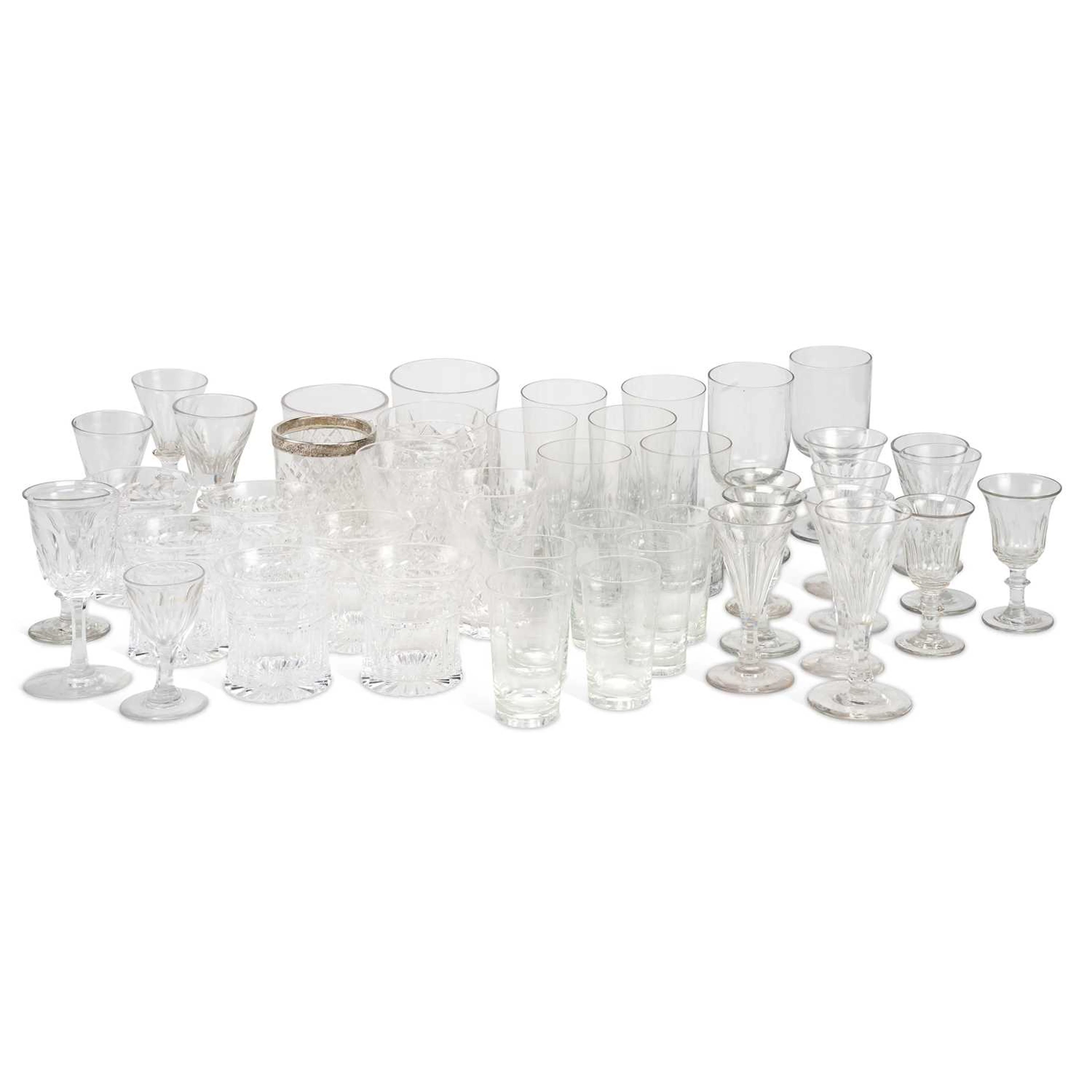 A COLLECTION OF DRINKING GLASSES