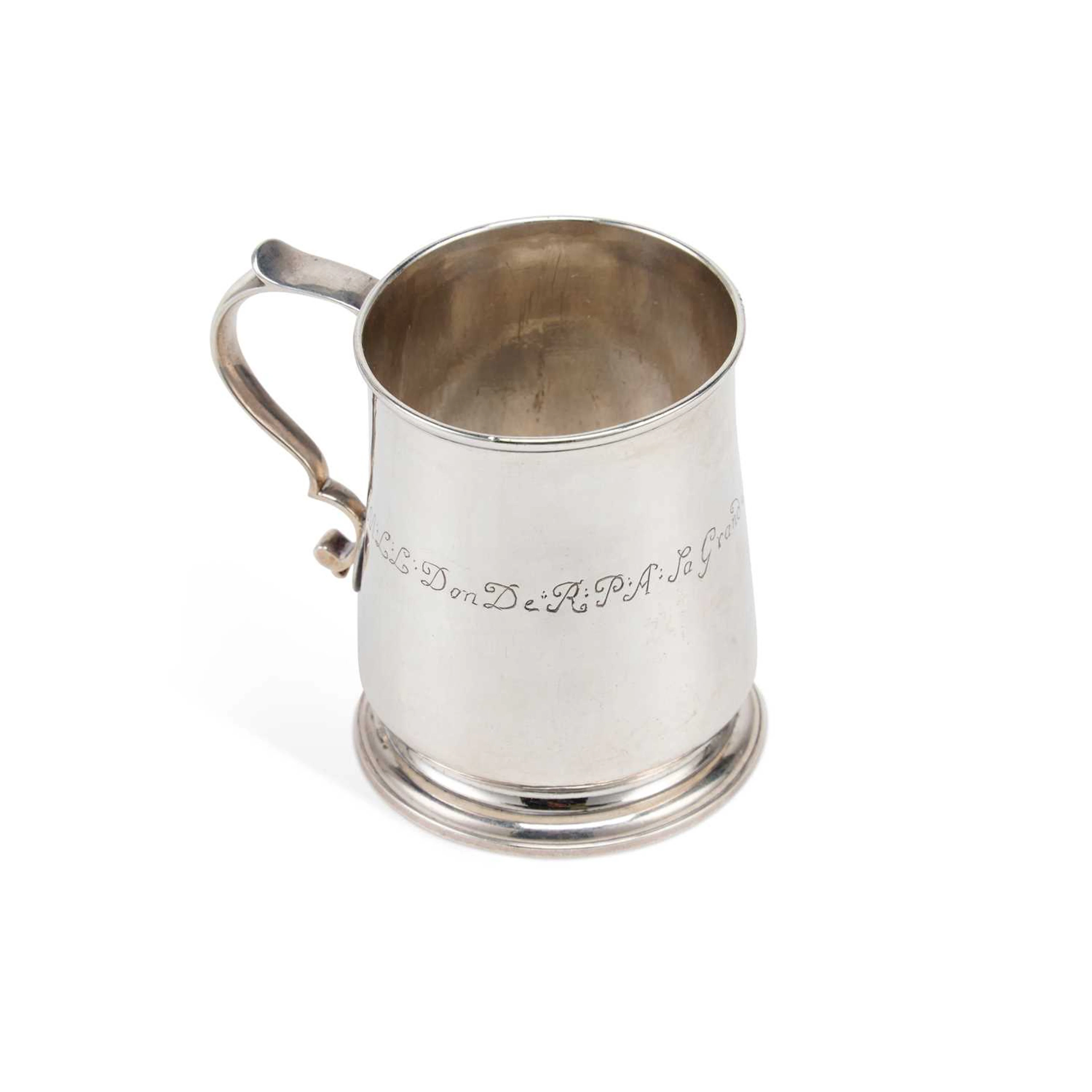 A GEORGE III SILVER MUG