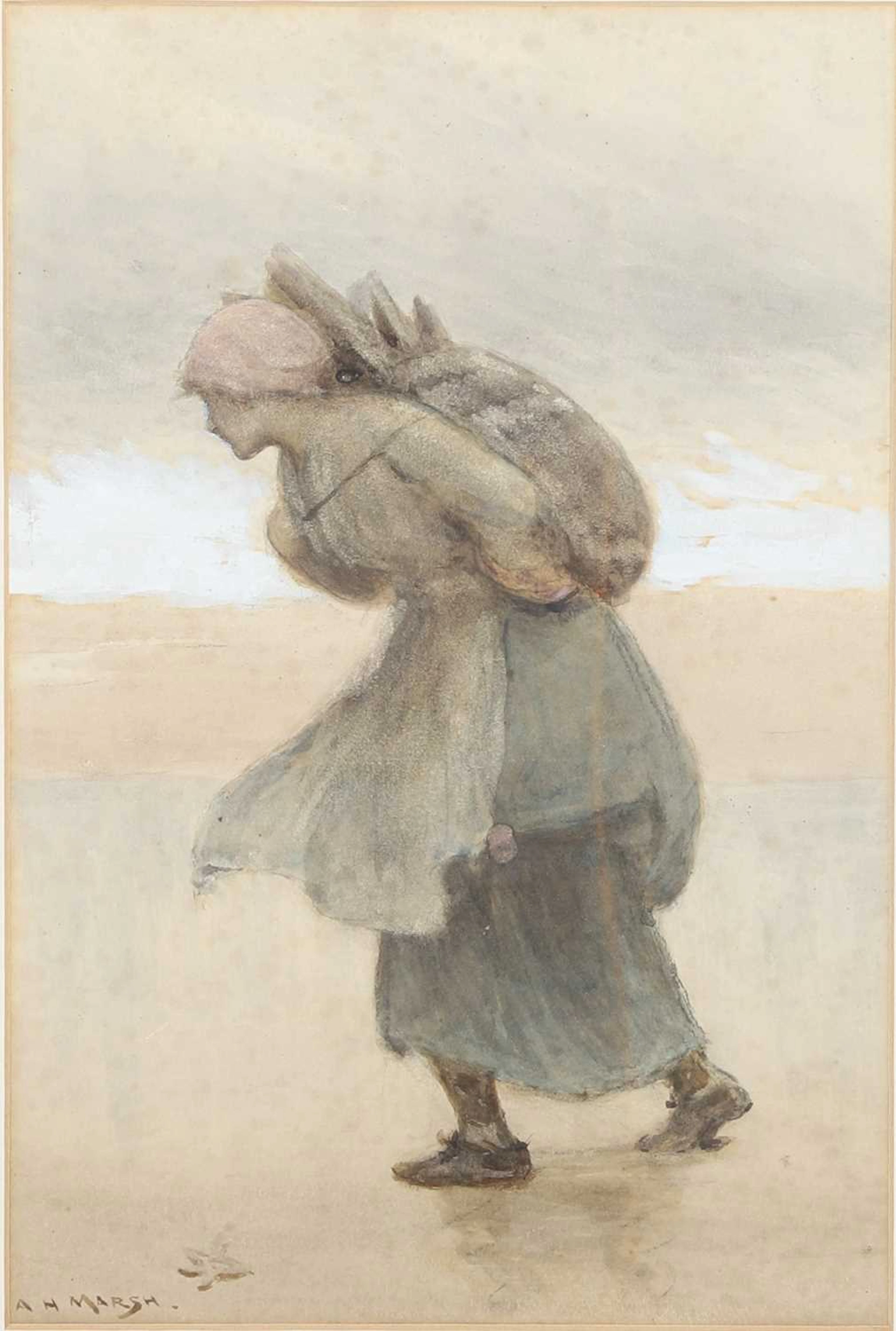 ARTHUR HARDWICK MARSH (1842-1909) THE GLEANER