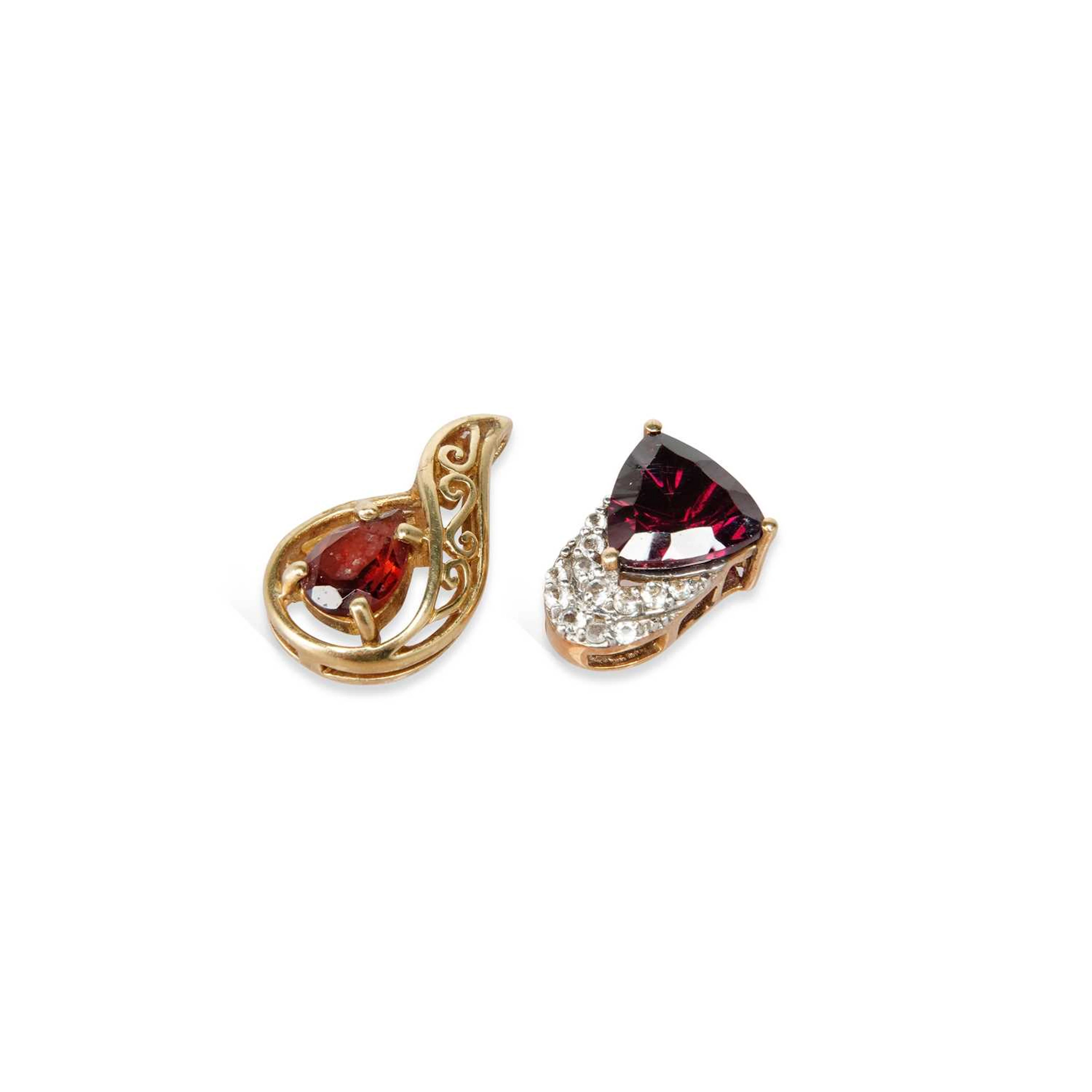 THREE GEM-SET PENDANTS