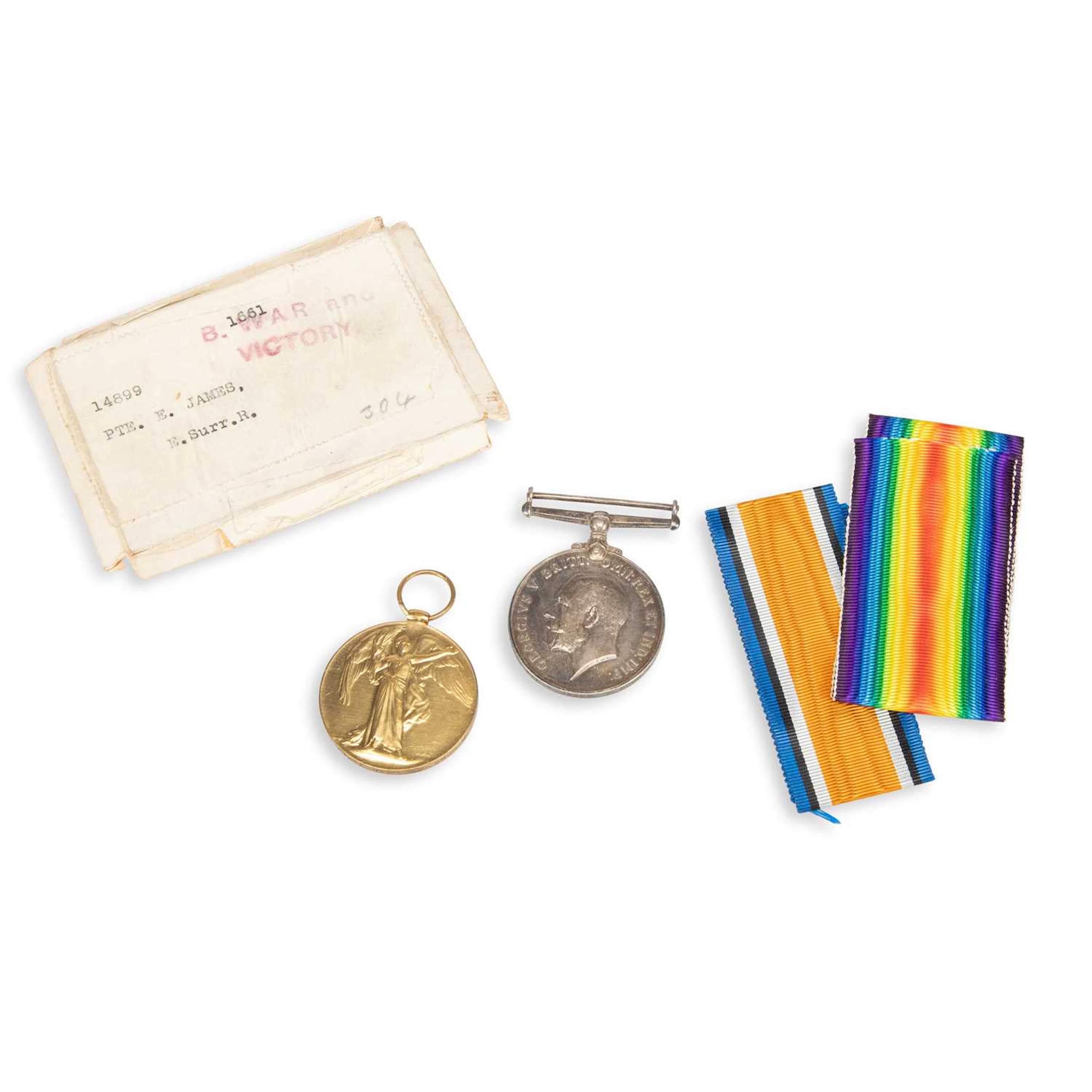 THREE FIRST WORLD WAR MEDAL PAIRS