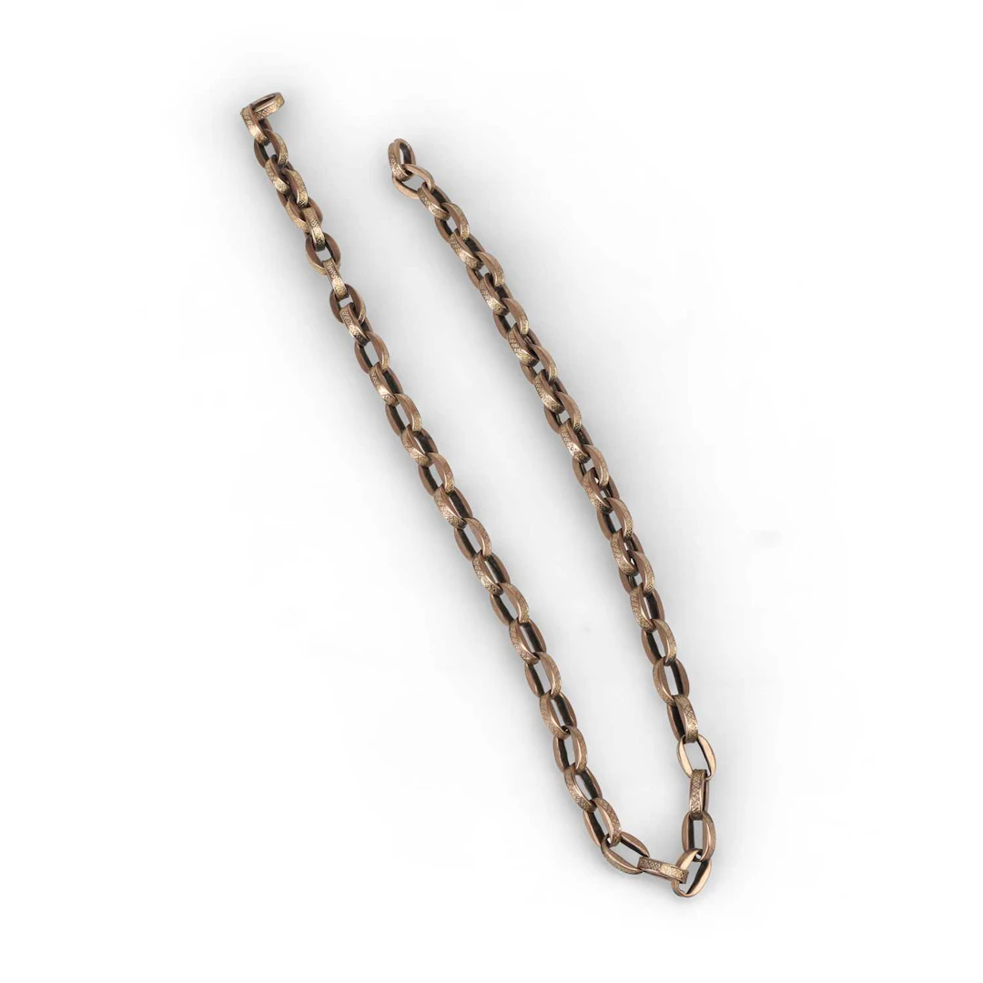 A SECTION OF FANCY LINK CHAIN