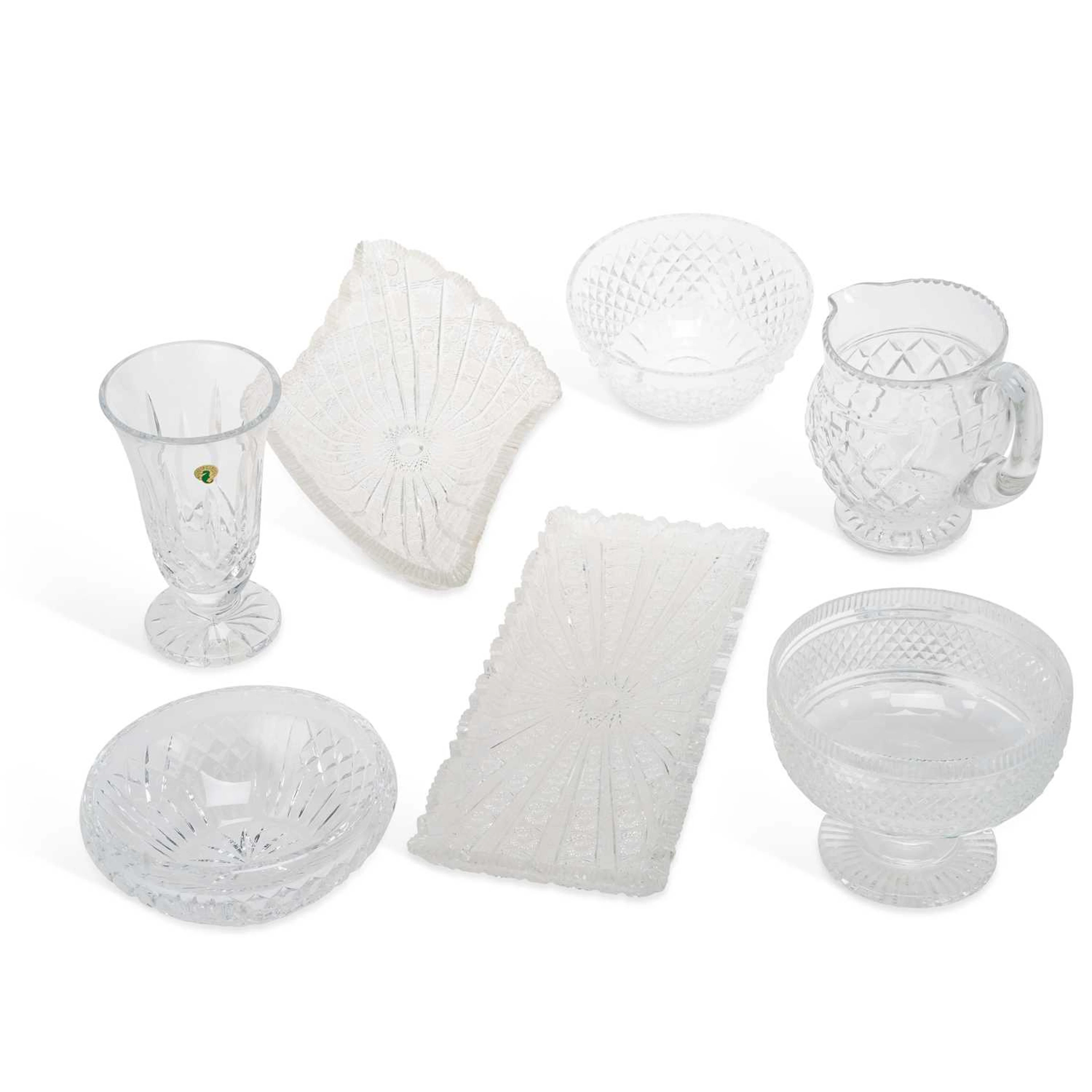 A COLLECTION OF WATERFORD AND OTHER CUT-GLASS