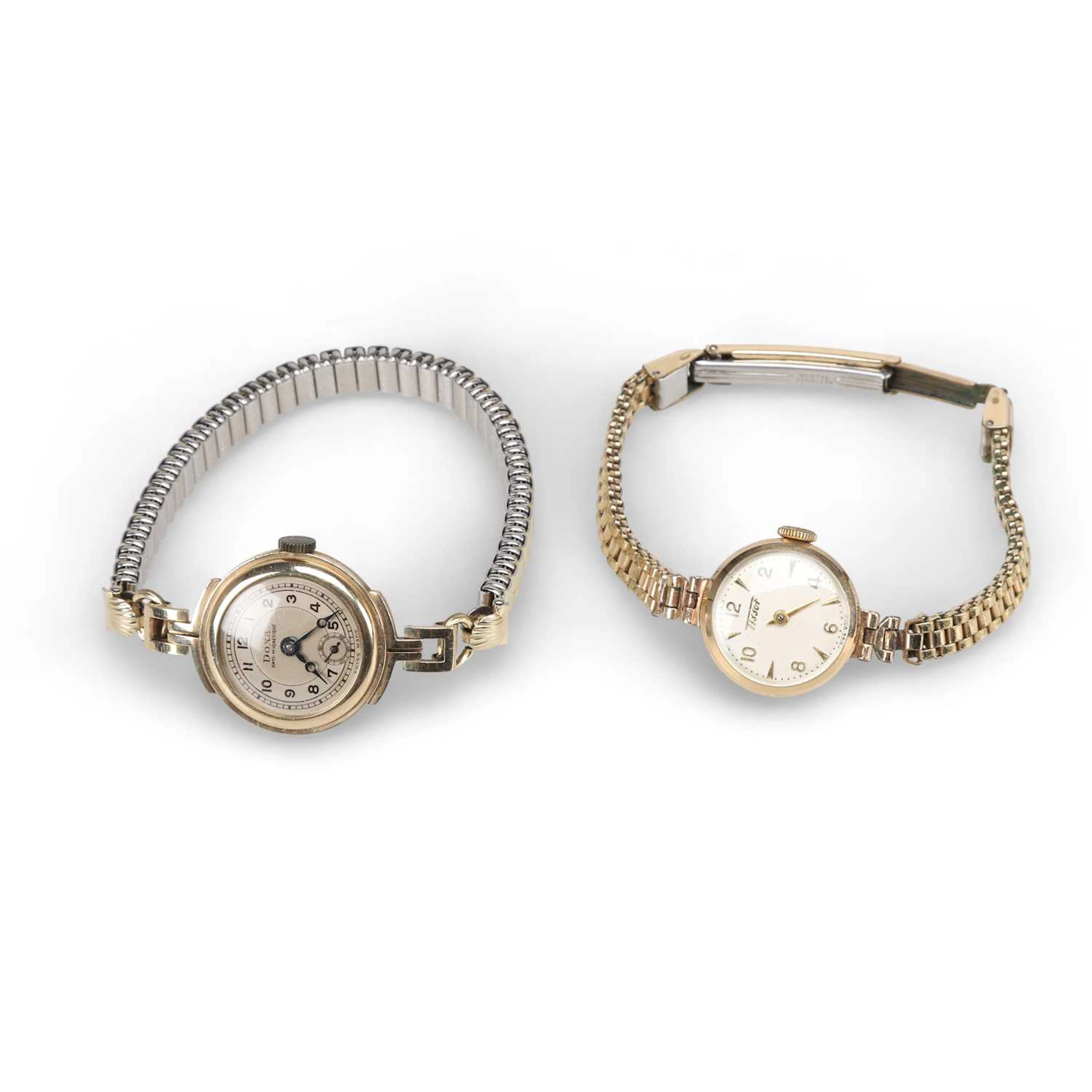 TWO 9CT GOLD BRACELET WATCHES