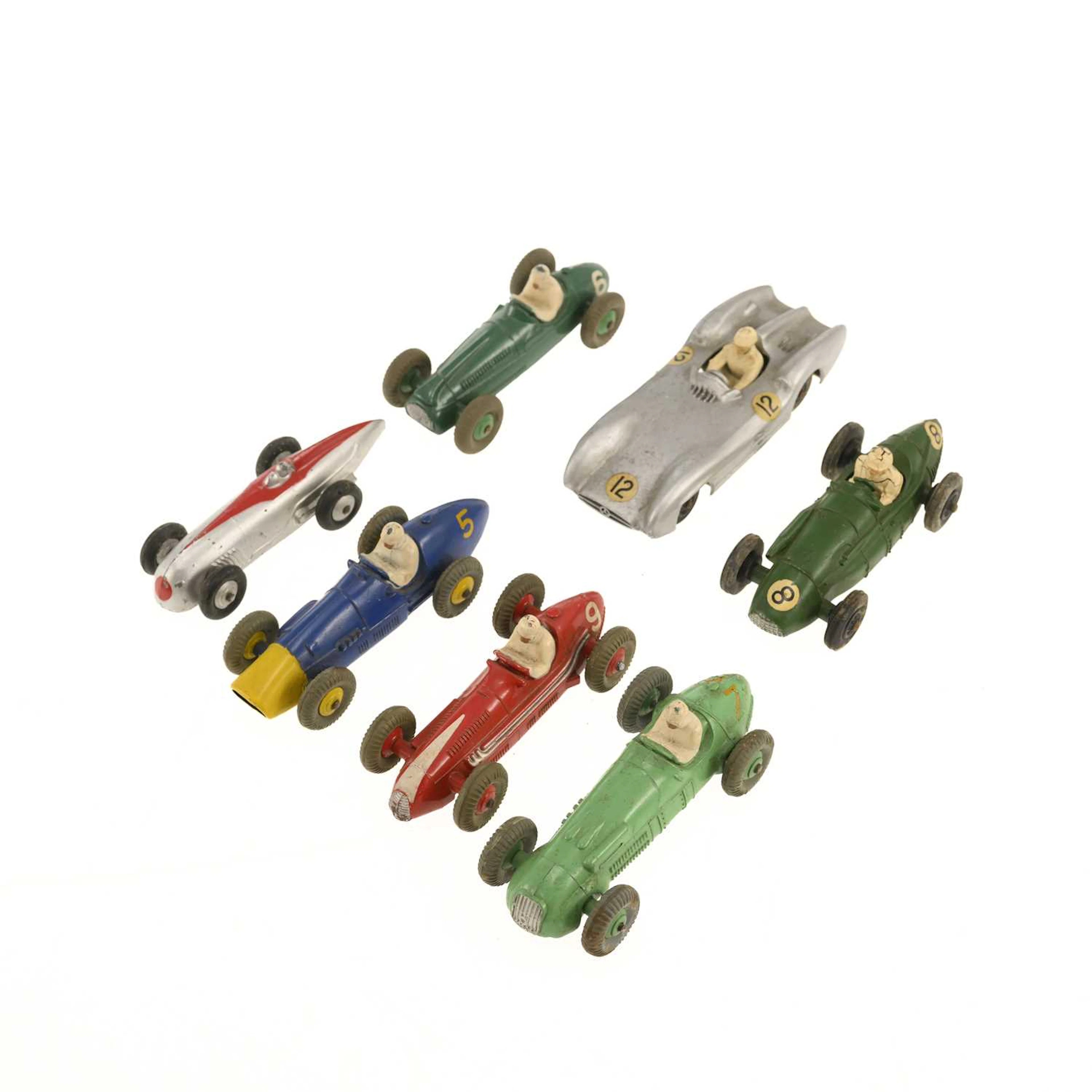 A GROUP OF DIECAST MODEL RACING CARS