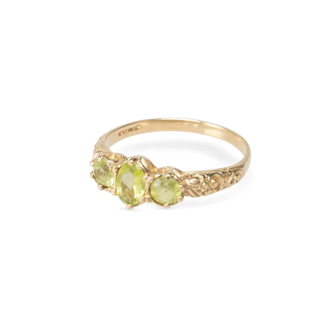 TWO 9 CARAT GOLD GEM-SET RINGS