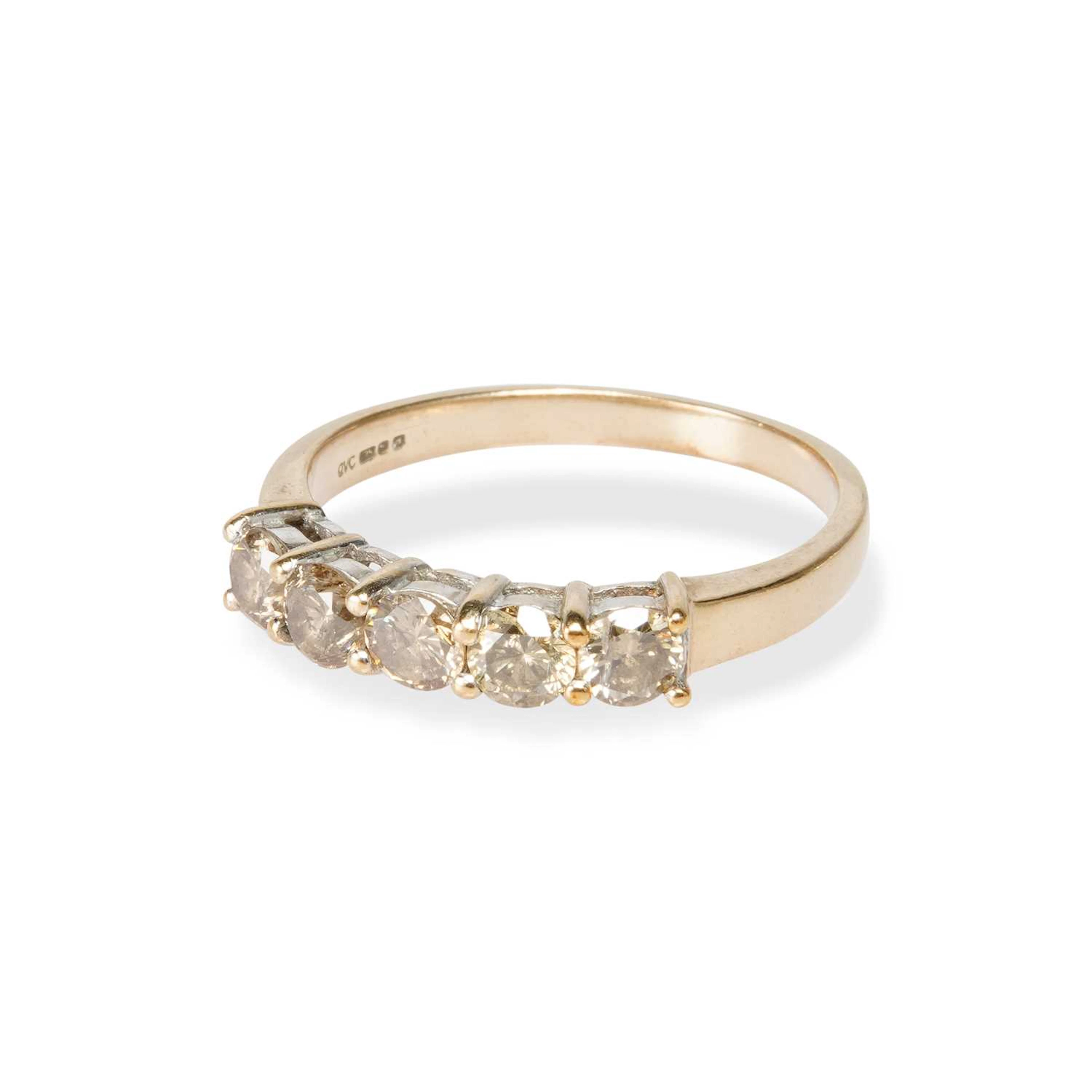 TWO 9 CARAT GOLD GEM-SET RINGS