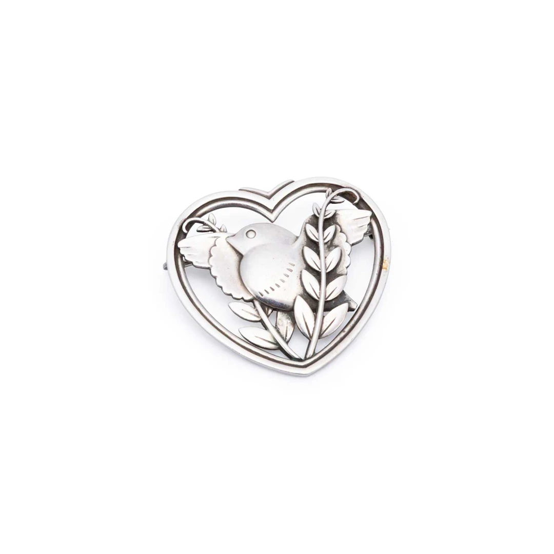 ARNO MALINOWSKI FOR GEORG JENSEN, A DANISH SILVER BROOCH