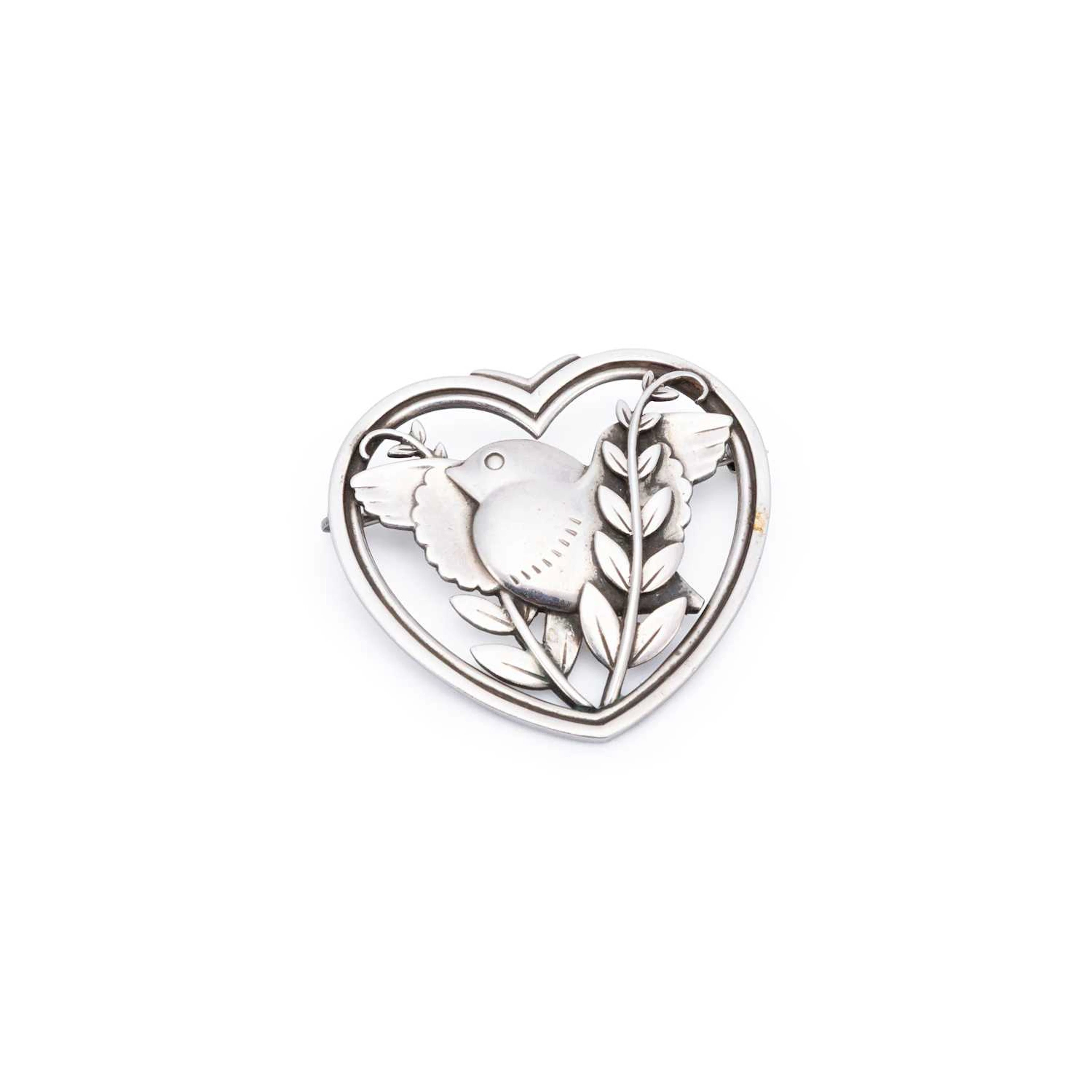ARNO MALINOWSKI FOR GEORG JENSEN, A DANISH SILVER BROOCH