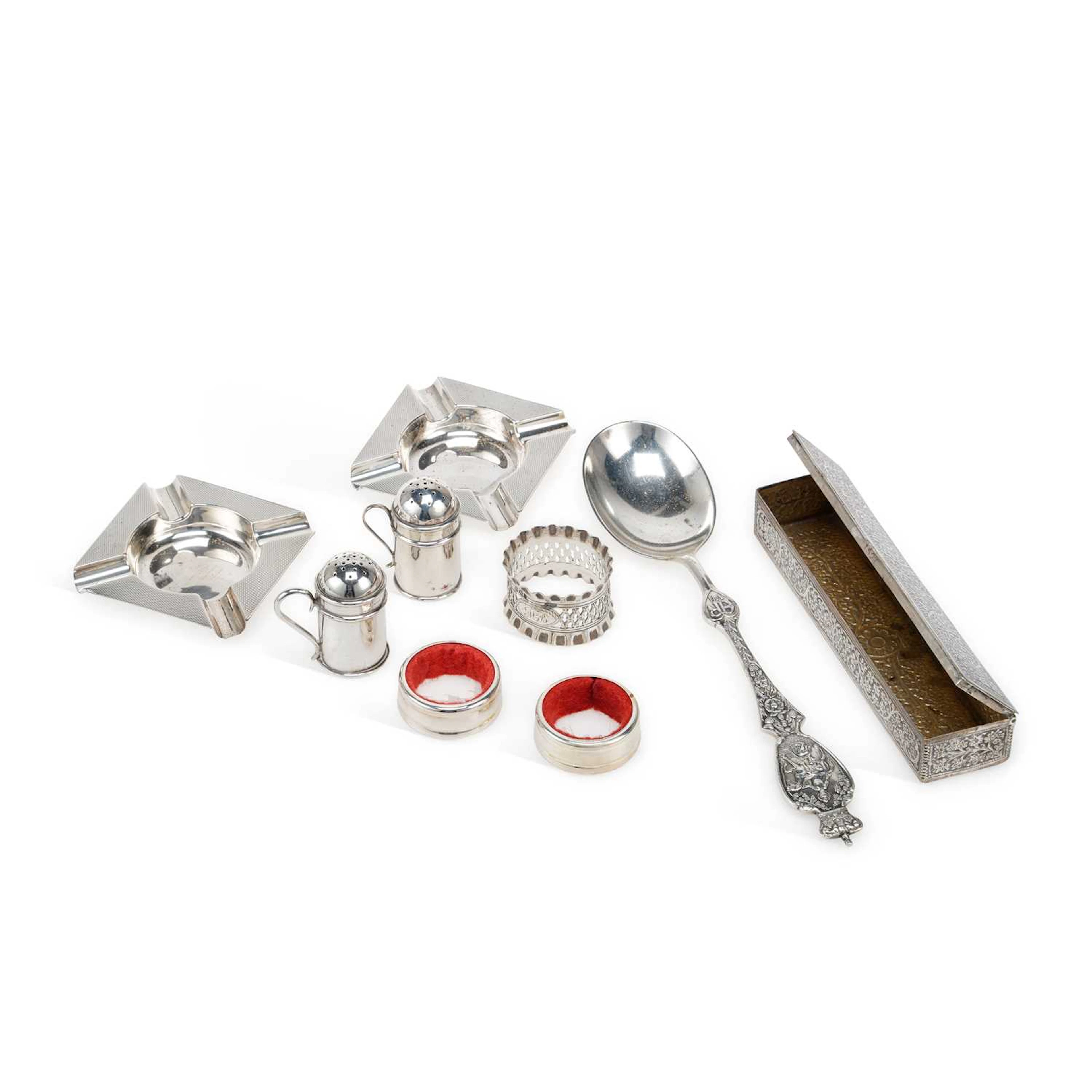 A GROUP OF VICTORIAN AND LATER SILVER
