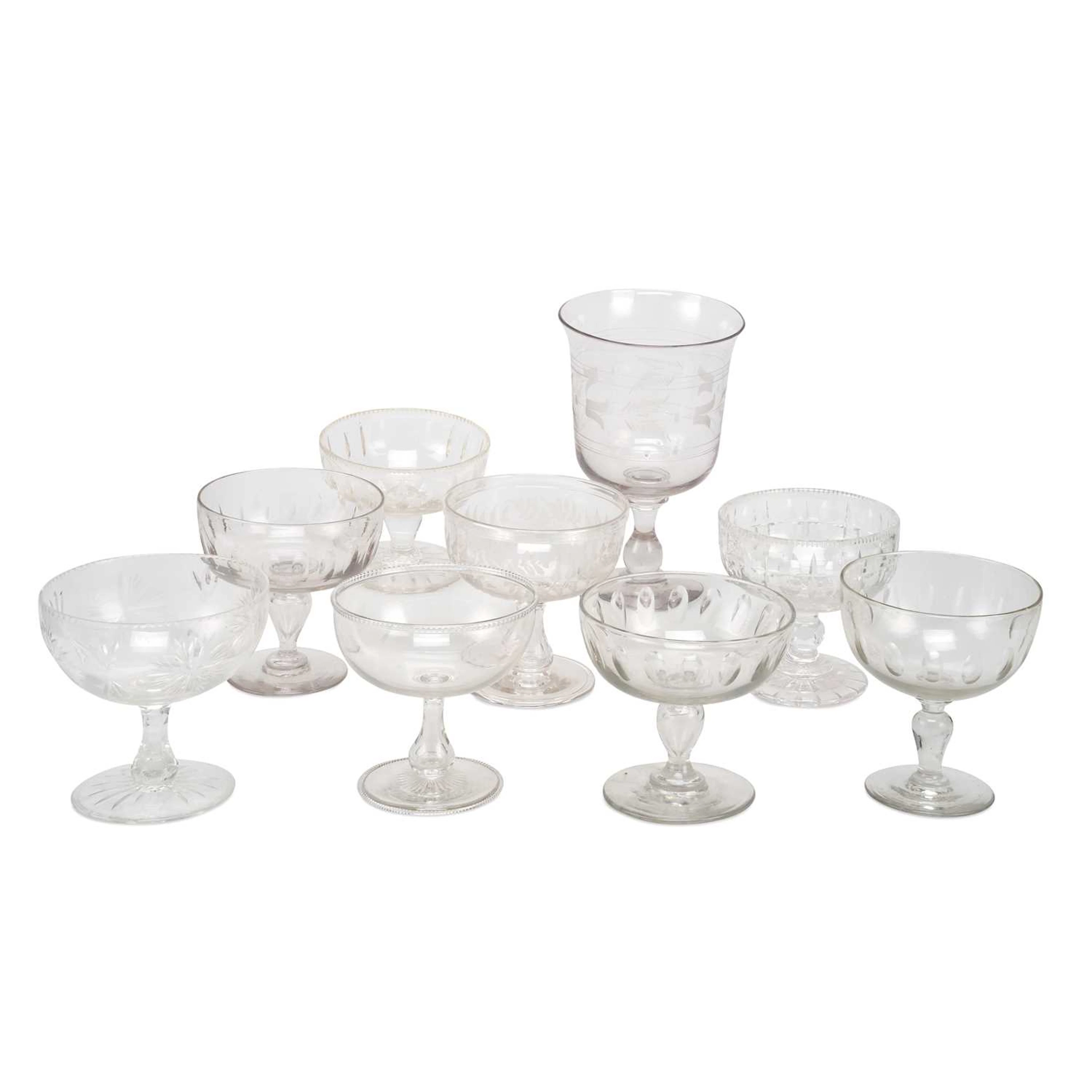A LARGE QUANTITY OF GLASS WARES