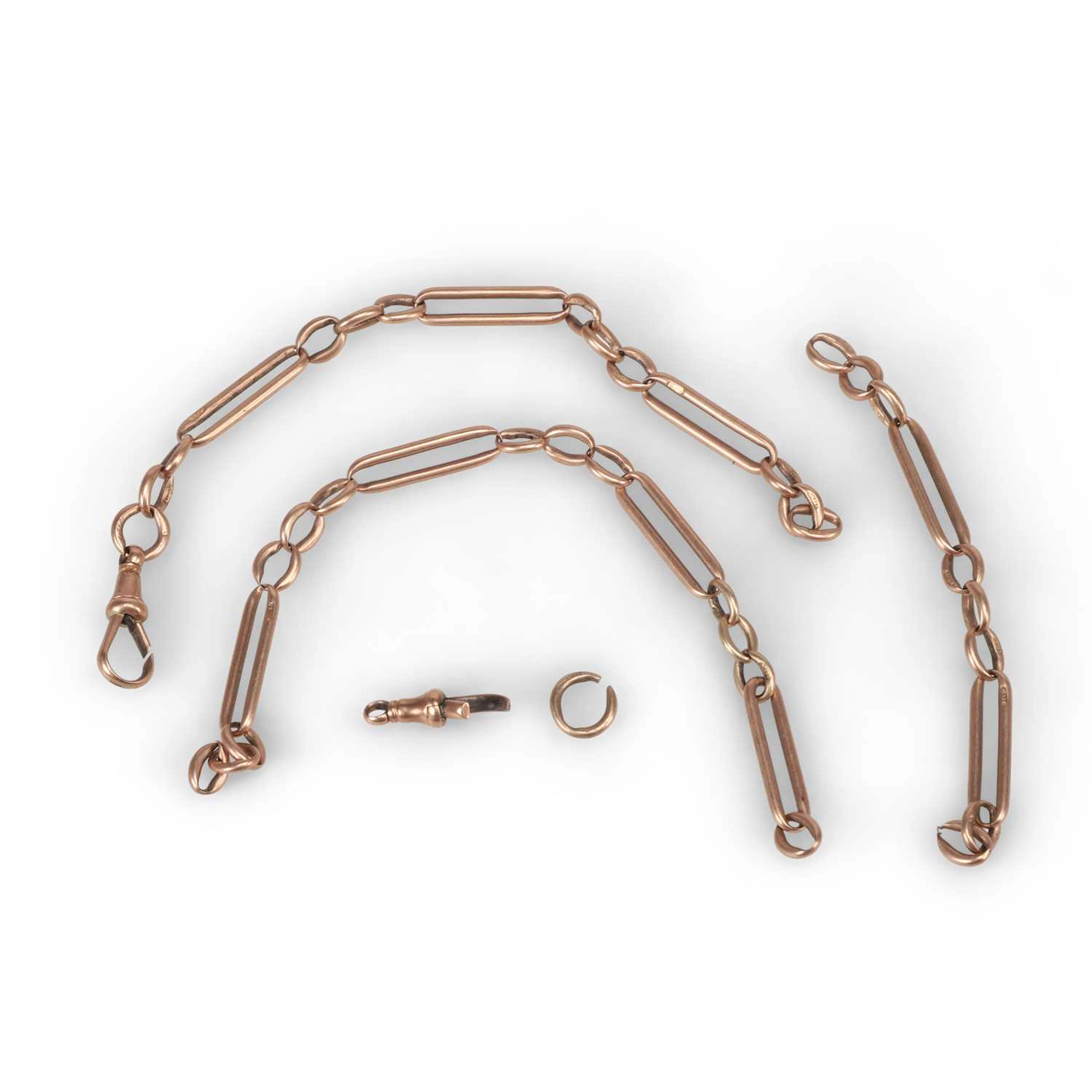 SECTIONS OF 9 CARAT GOLD ALBERT CHAIN