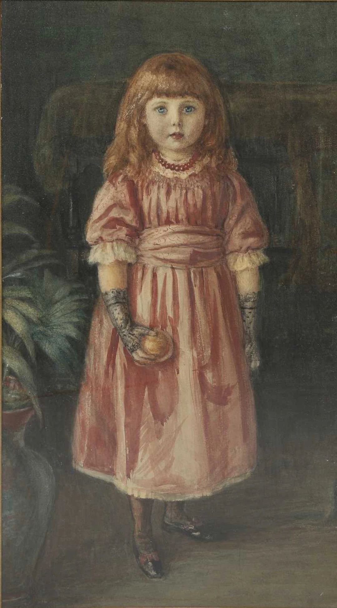 ATTRIBUTED TO HILDA FEARON (1878-1917) PORTRAIT OF A GIRL