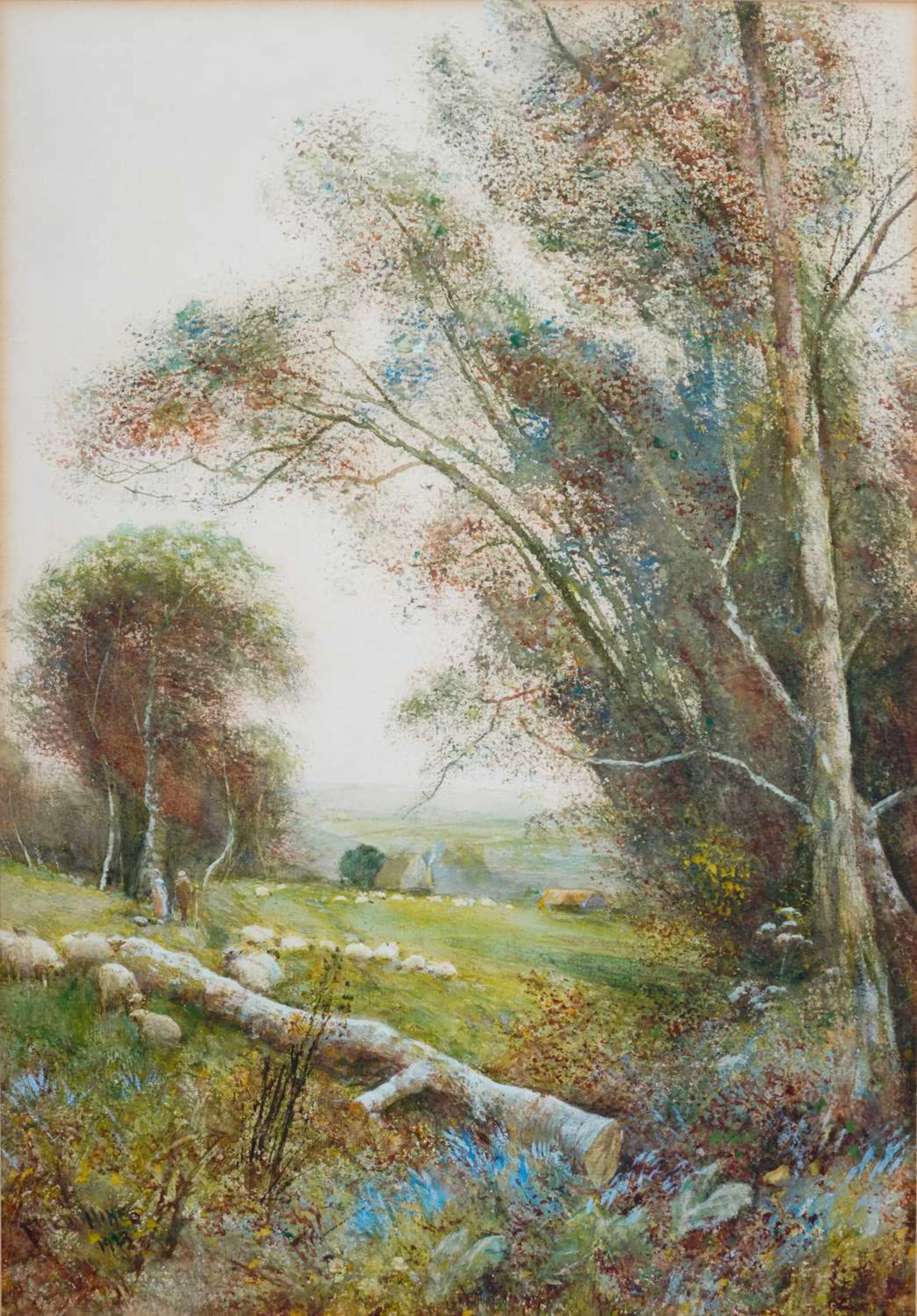 FREDERICK 'FRED' HINES (1852-1928) WOODLAND LANDSCAPE IN SURREY