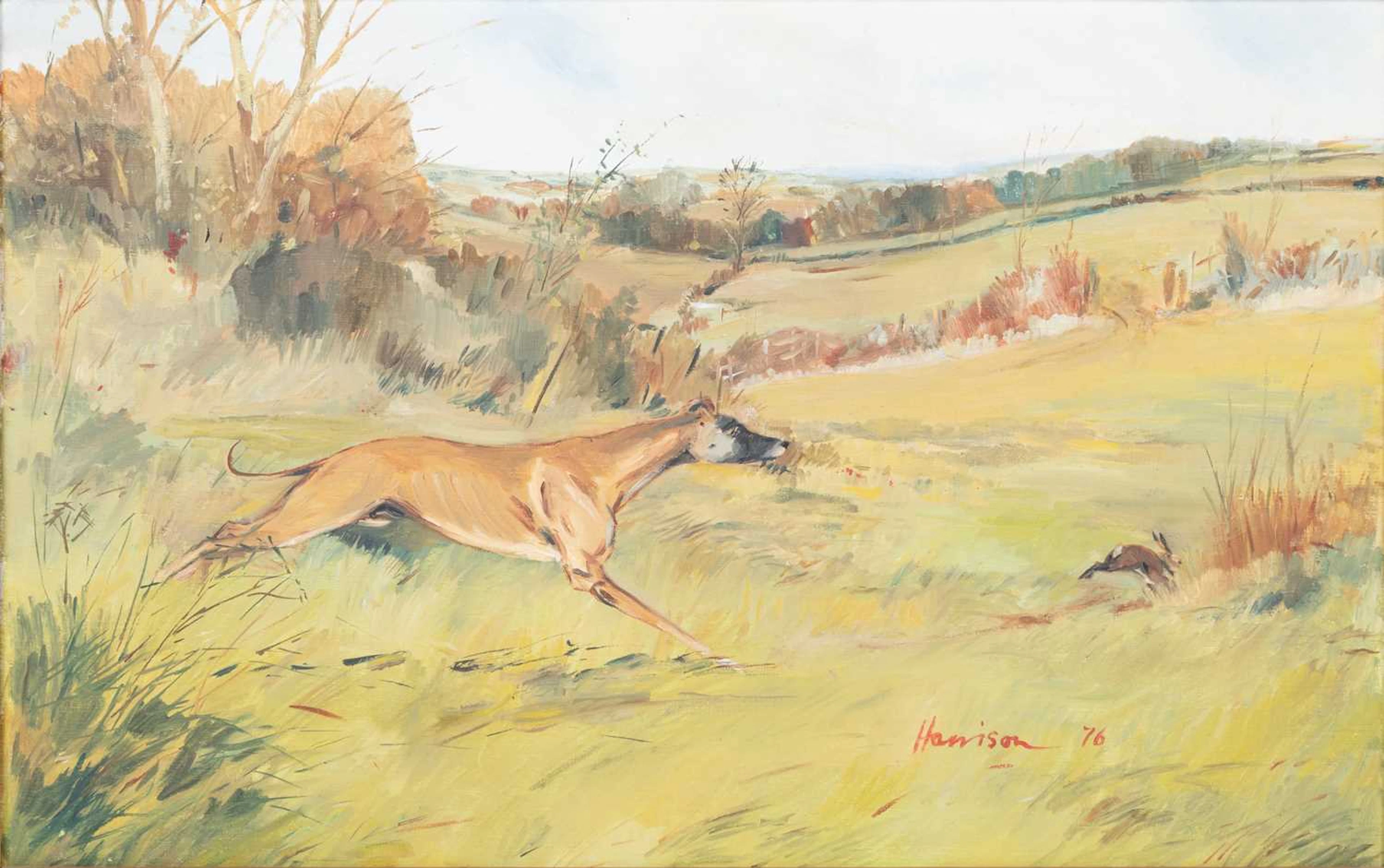 ‡ HARRISON (20TH CENTURY ENGLISH SCHOOL) HARE COURSING