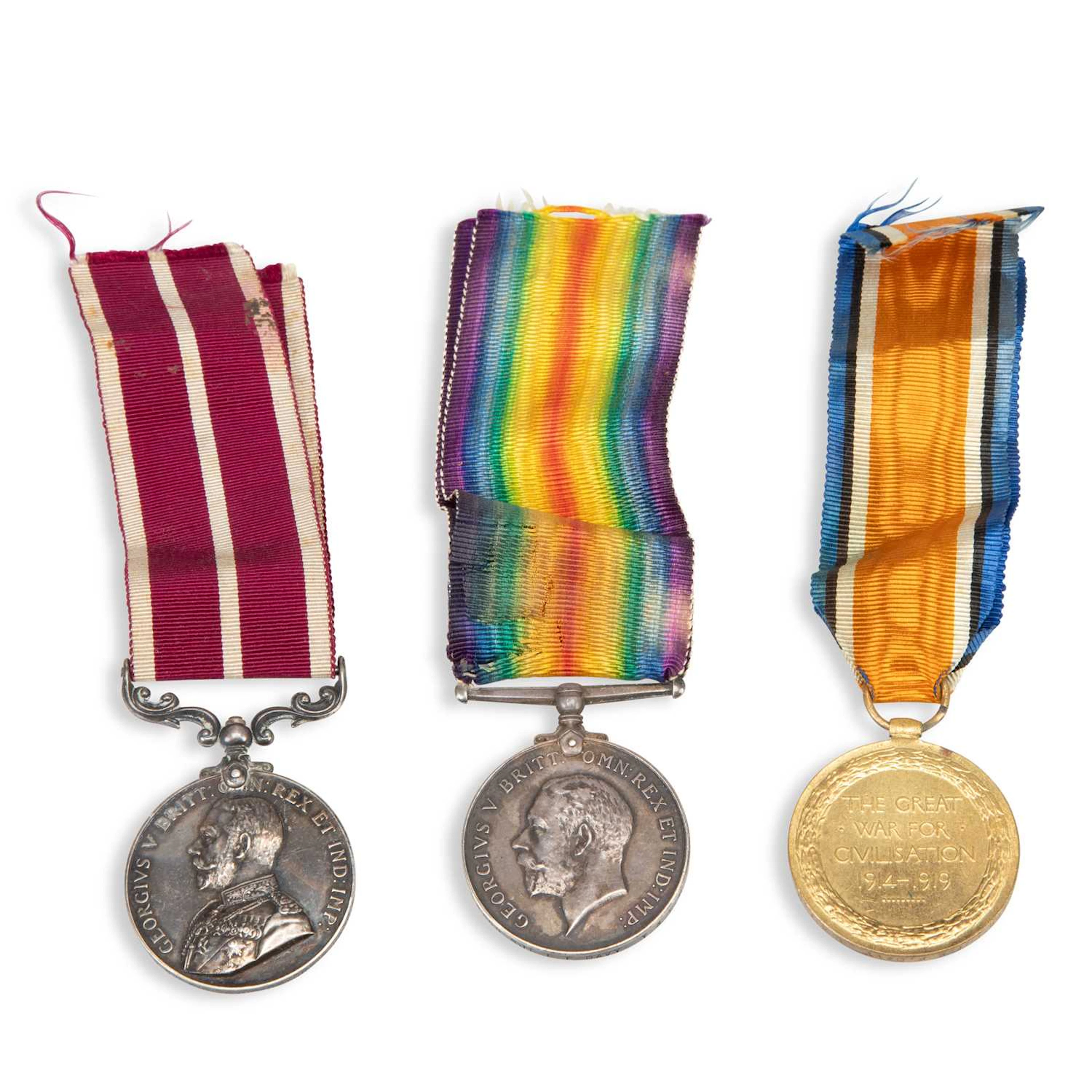 TWO FIRST WORLD WAR MEDAL GROUPS
