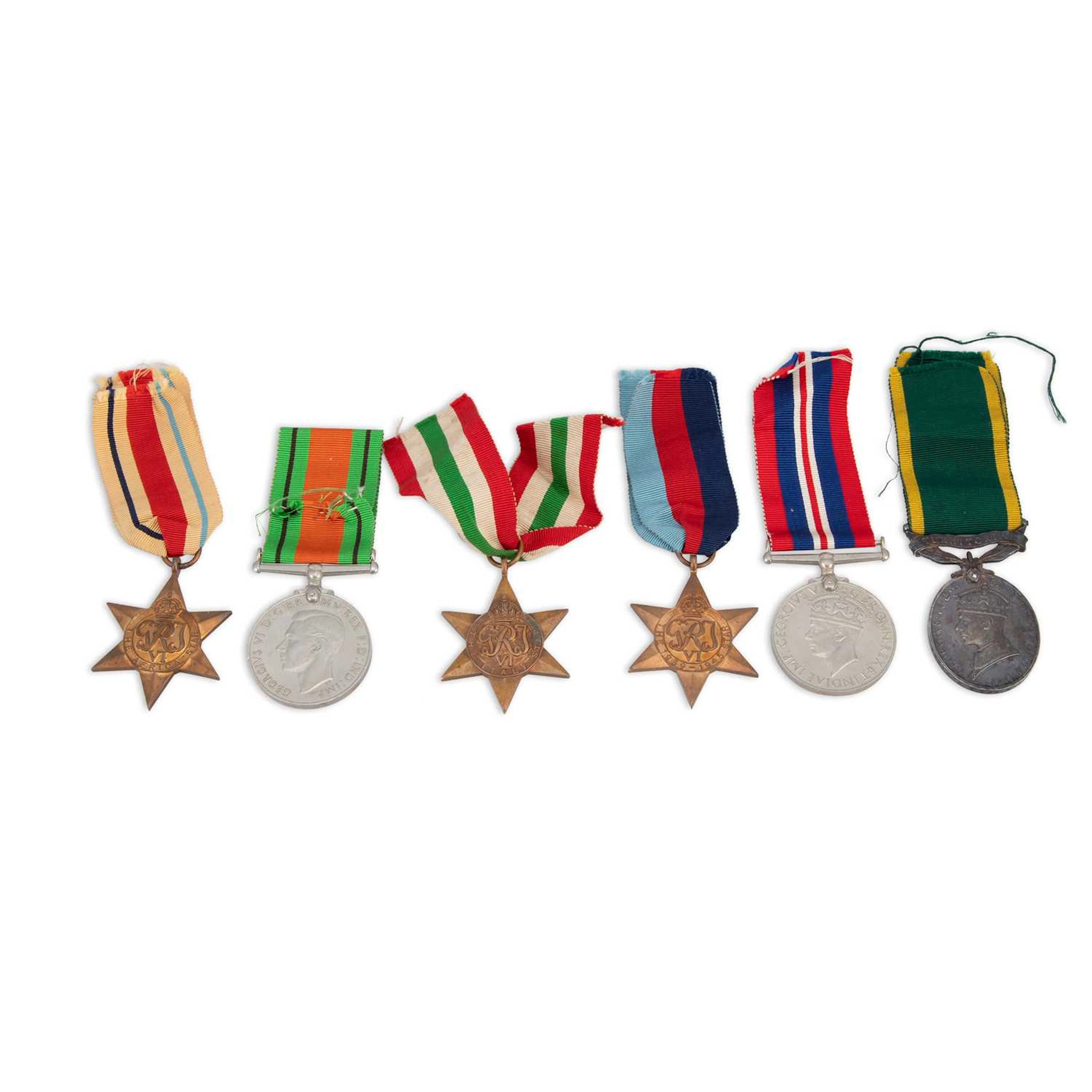 TWO TERRITORIAL EFFICIENCY MEDAL GROUPS