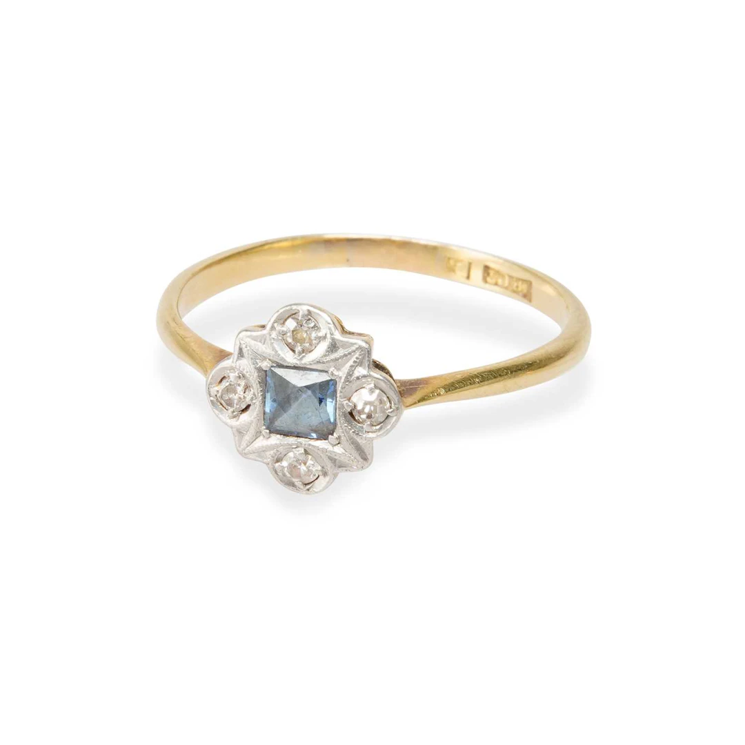 TWO GEM-SET RINGS