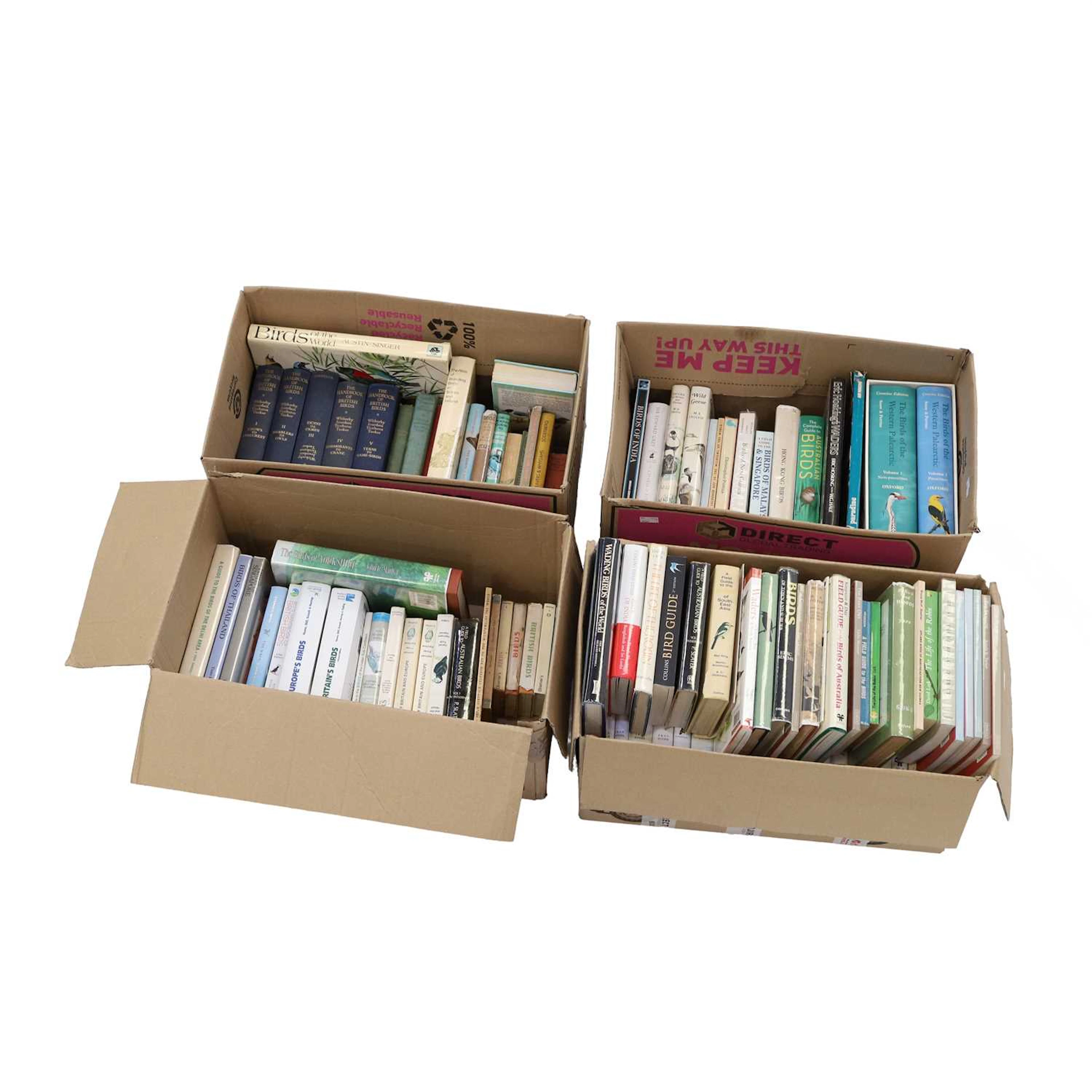 ORNITHOLOGY: FOUR BOXES OF BIRD BOOKS