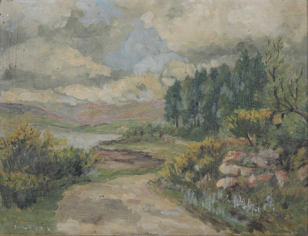 ‡ JAMES WYLIE (1865-1960) RIVER LANDSCAPE