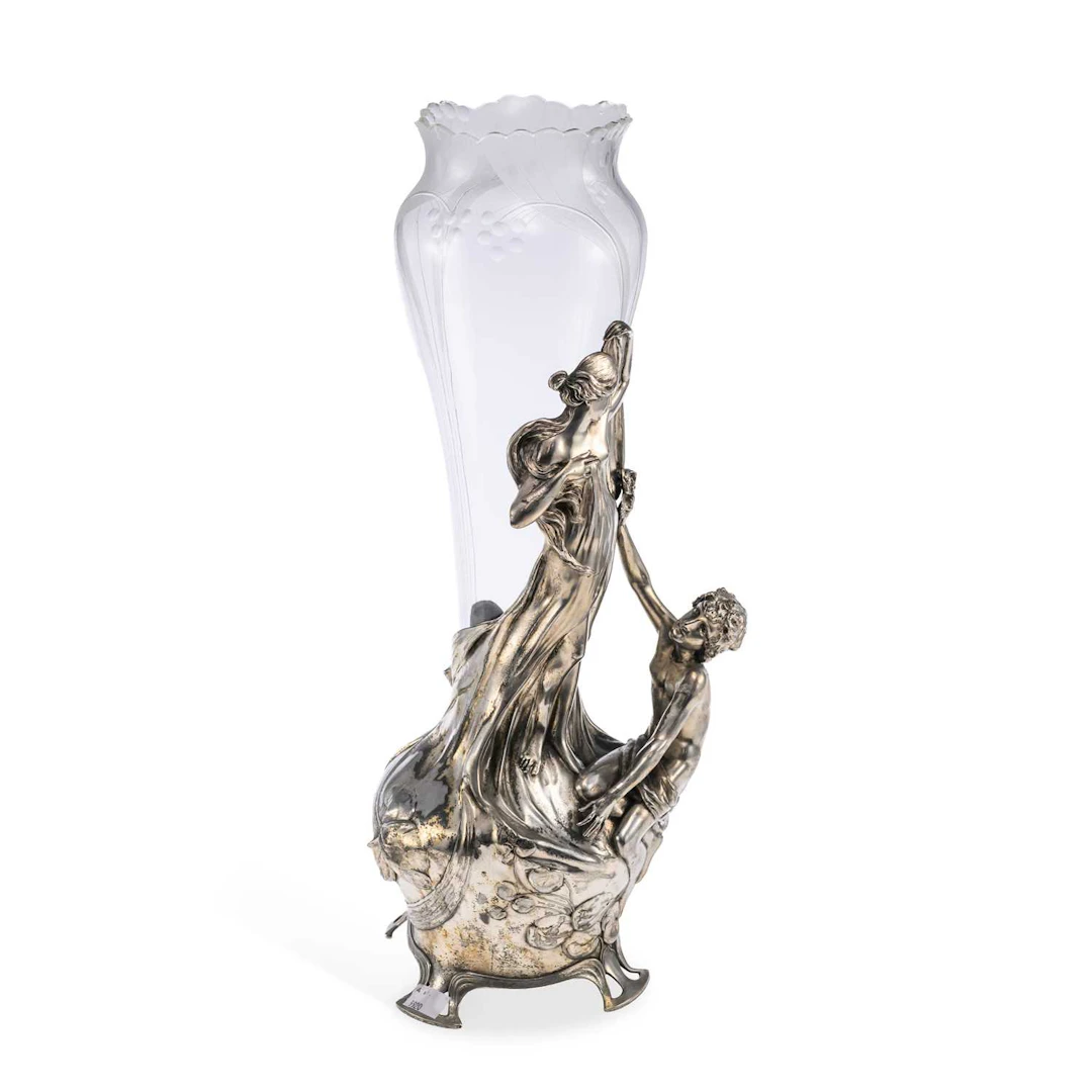 WMF (WÜRTTEMBERGISCHE METALLWARENFABRIK) AN ART NOUVEAU SILVER-PLATED