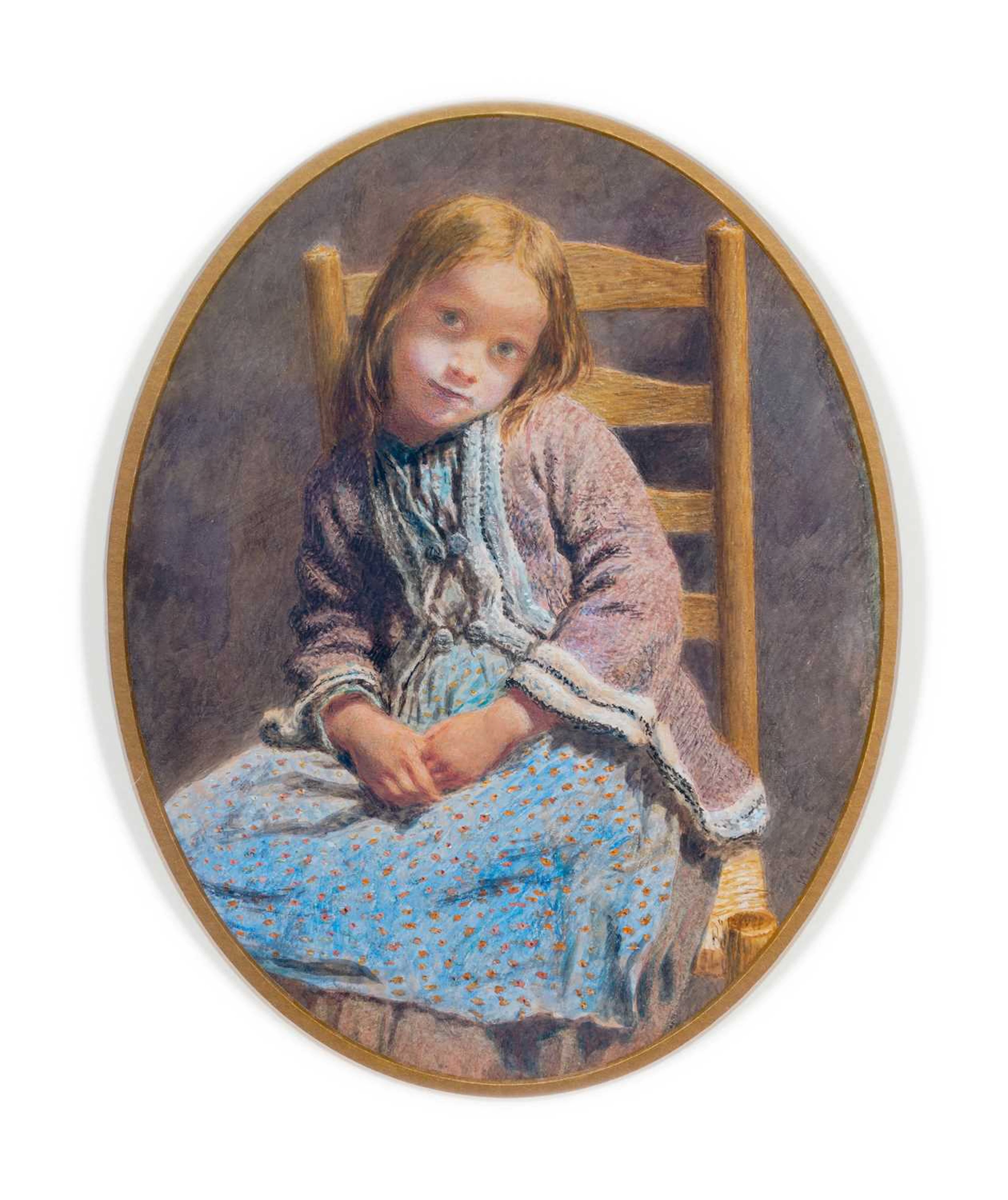 WILLIAM HENRY HUNT OWS, ARWS, RWS (1790-1864) DIFFIDENCE, THE SHY SITTER