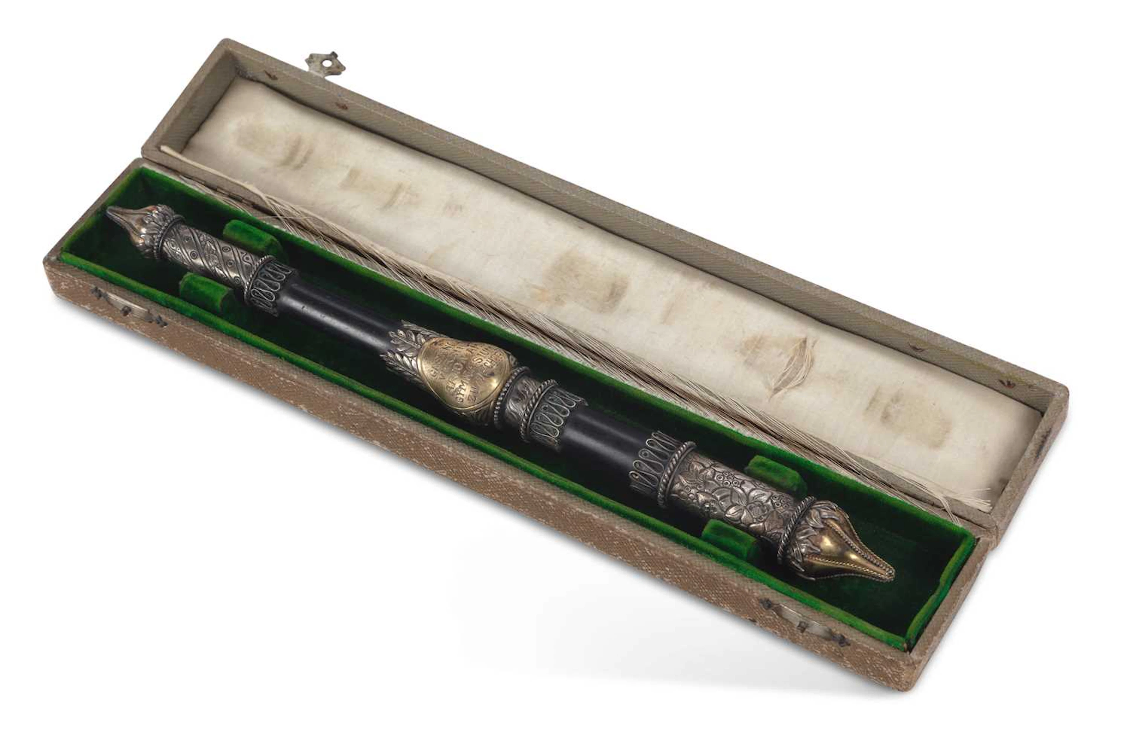 A GERMAN SILVER-MOUNTED PRESENTATION CONDUCTOR’S BATON