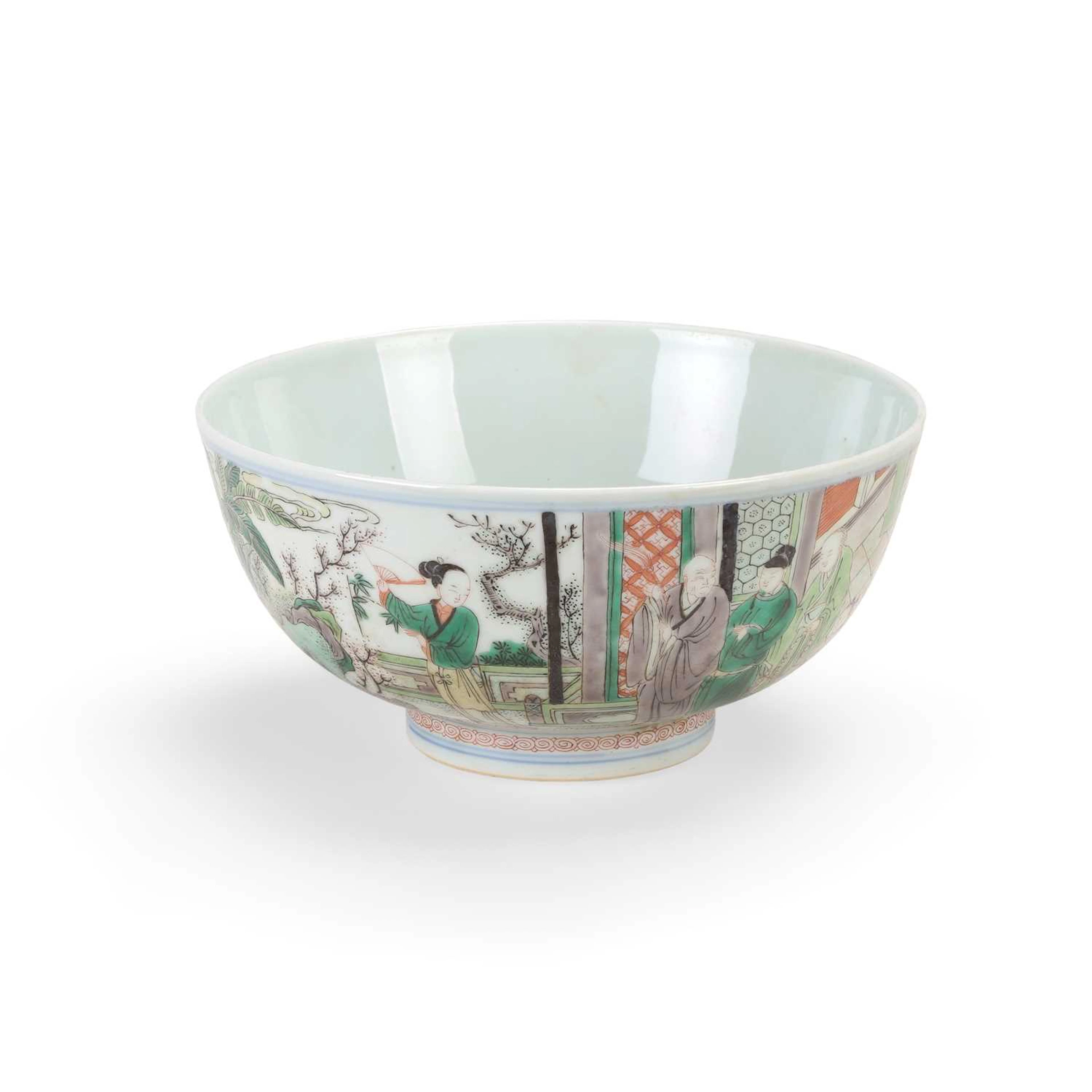 A CHINESE FAMILLE VERTE BOWL