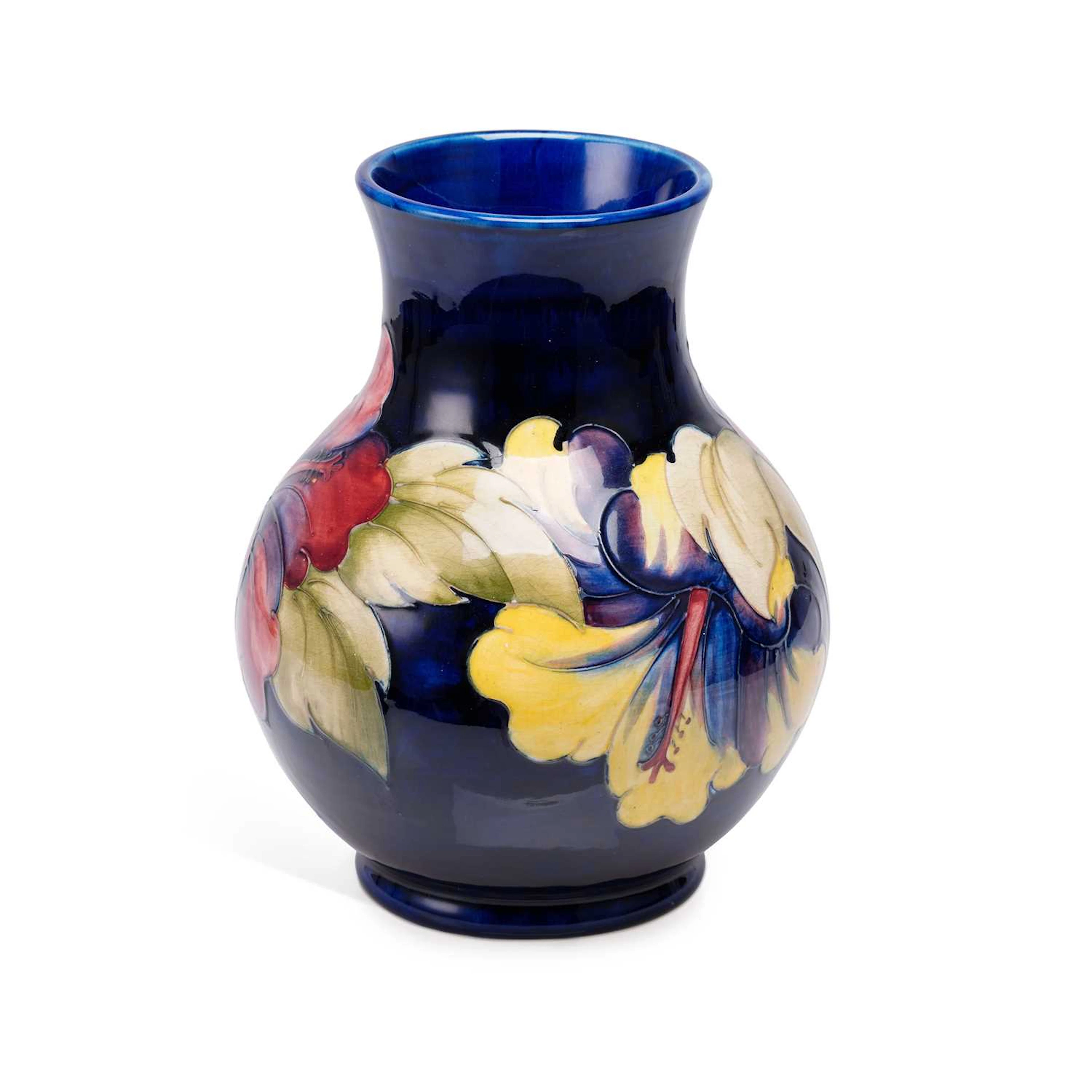 A MOORCROFT 'HIBISCUS' VASE