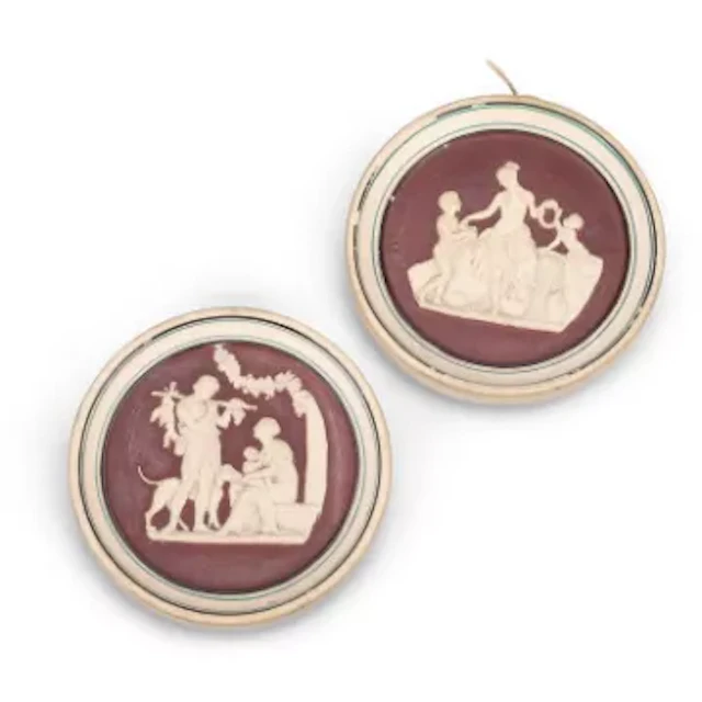 A PAIR OF DANISH ROUNDELS AFTER BERTEL THORVALDSEN