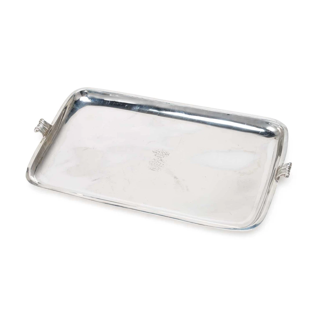 A GEORGE III SILVER TRAY