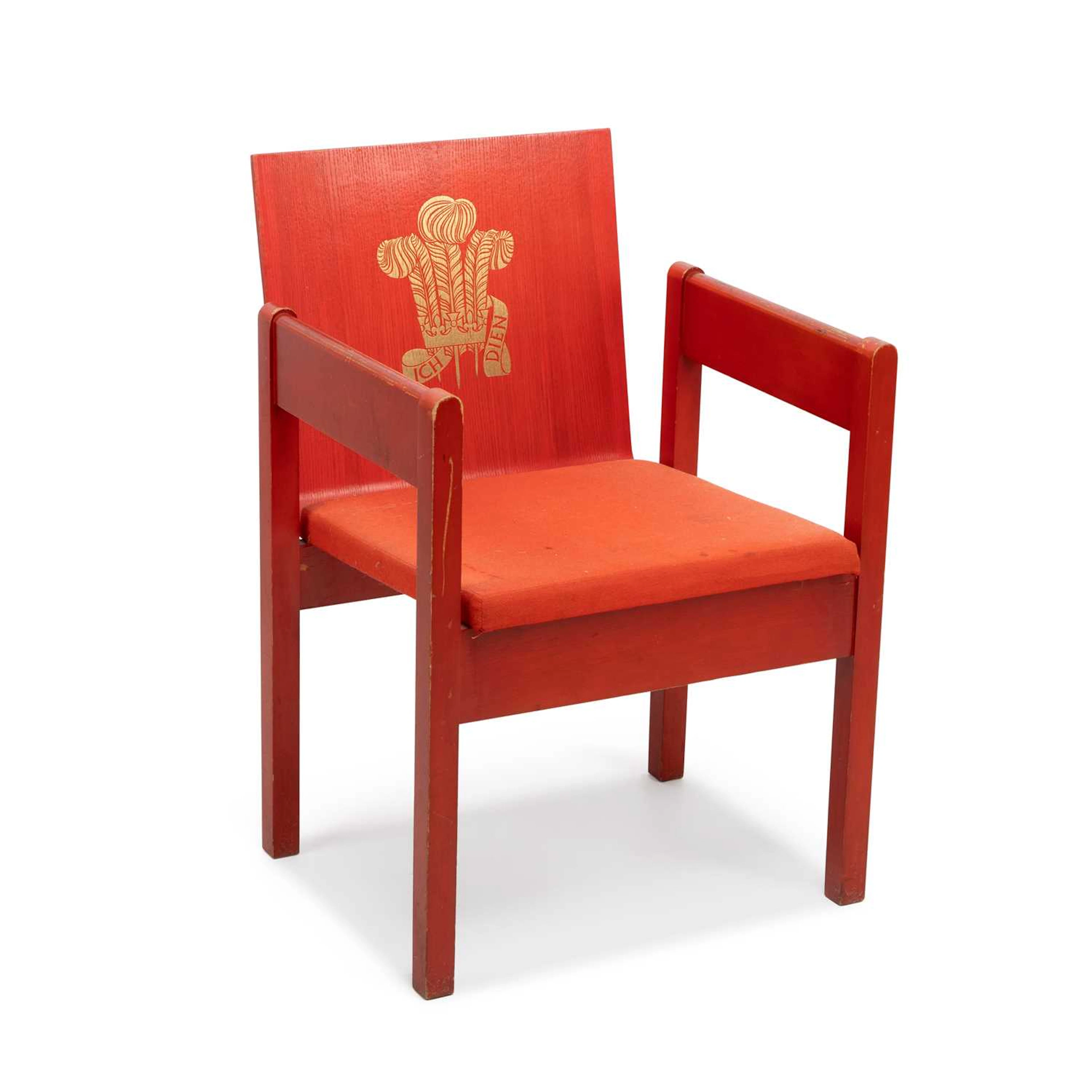 A PRINCE OF WALES INVESTITURE CHAIR