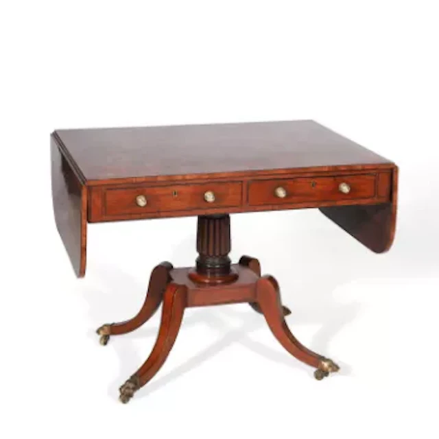 A REGENCY MAHOGANY SOFA TABLE