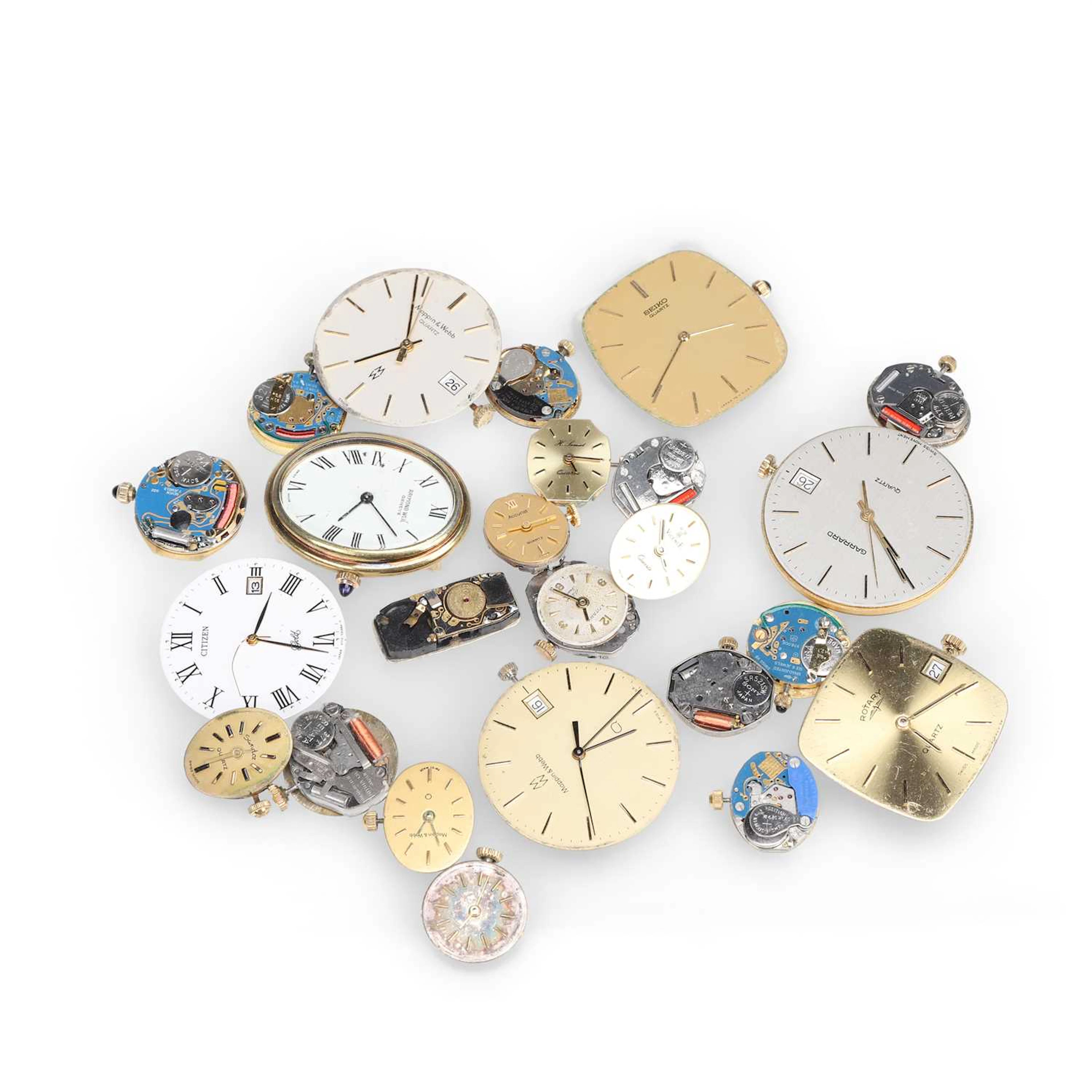 A GROUP OF QUARTZ WATCH MOVEMENTS