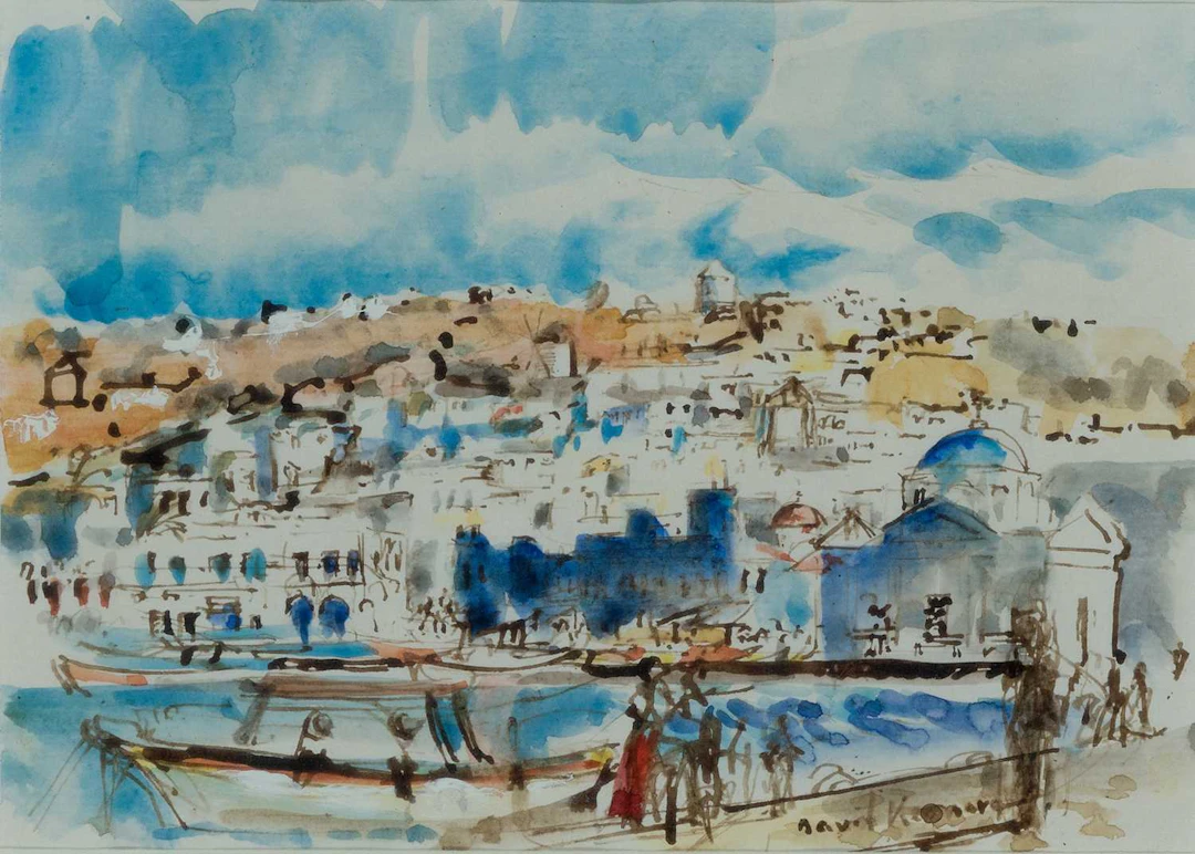 ‡ DAVID RISK KENNARD (BORN 1953) MYKONOS