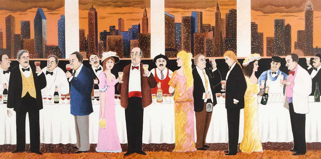 AFTER GUY BUFFET (1943-2023) WINE TASTING LIMITED EDITION PRINT