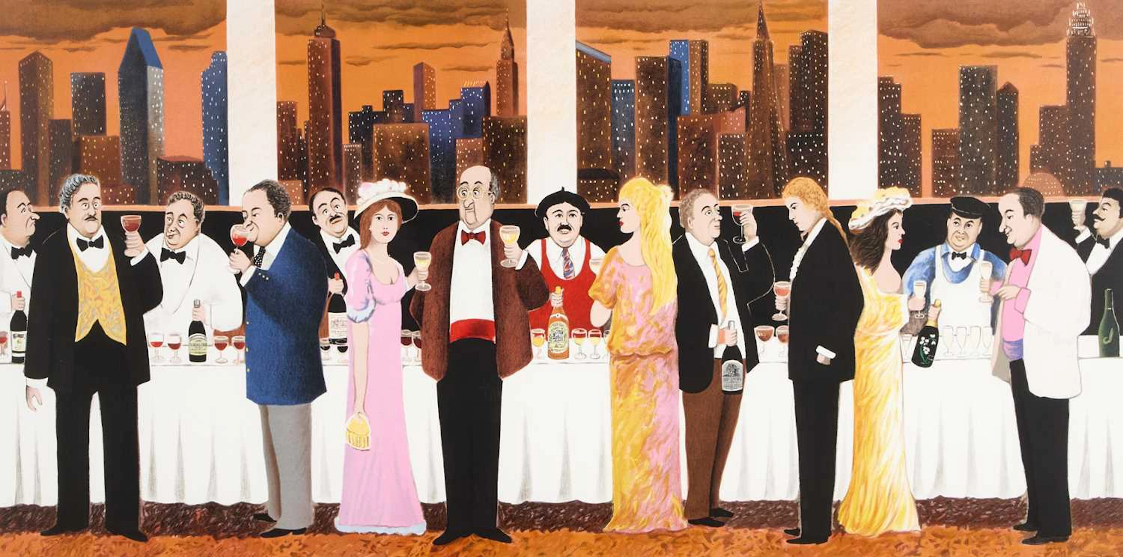 AFTER GUY BUFFET (1943-2023) WINE TASTING LIMITED EDITION PRINT
