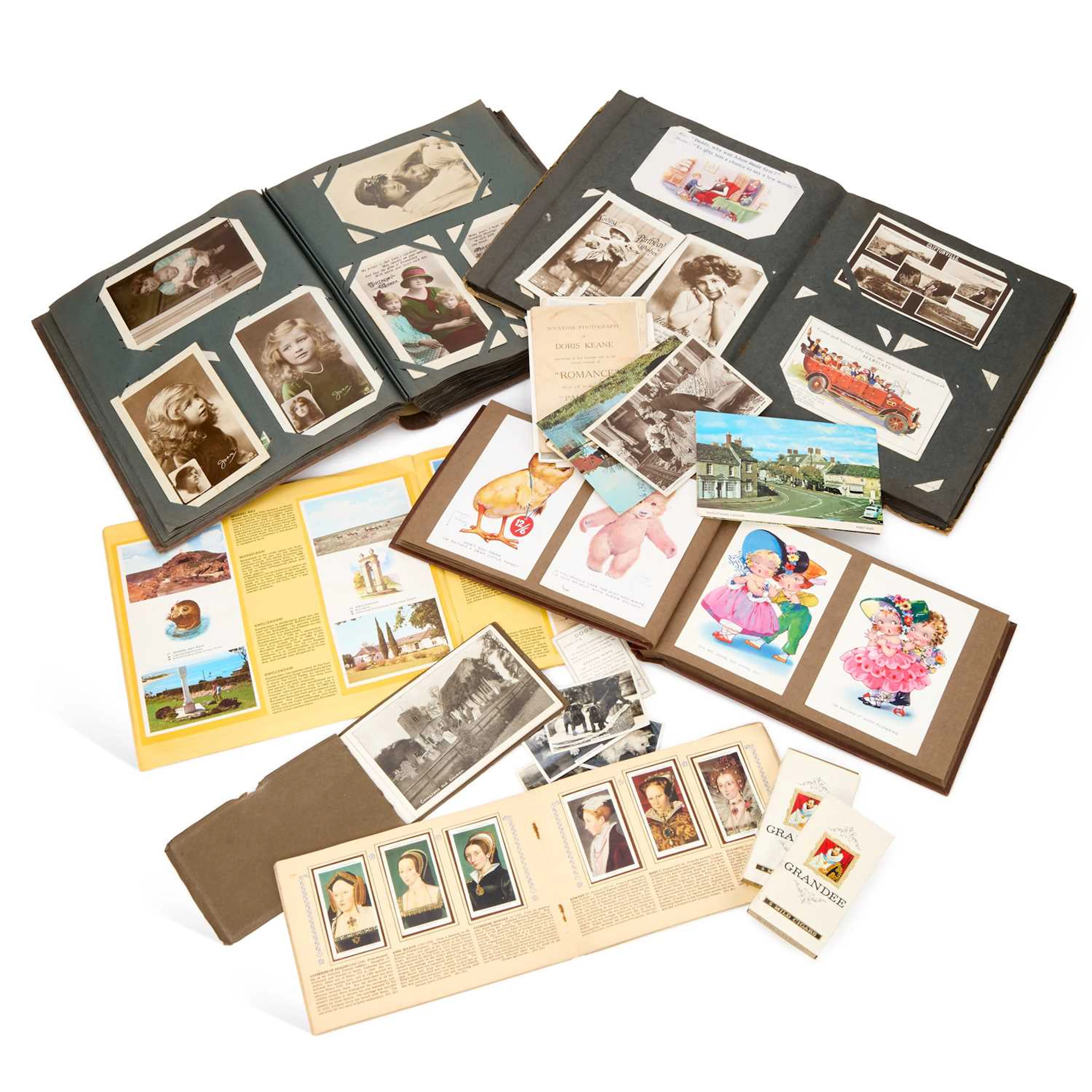 THREE POSTCARD ALBUMS