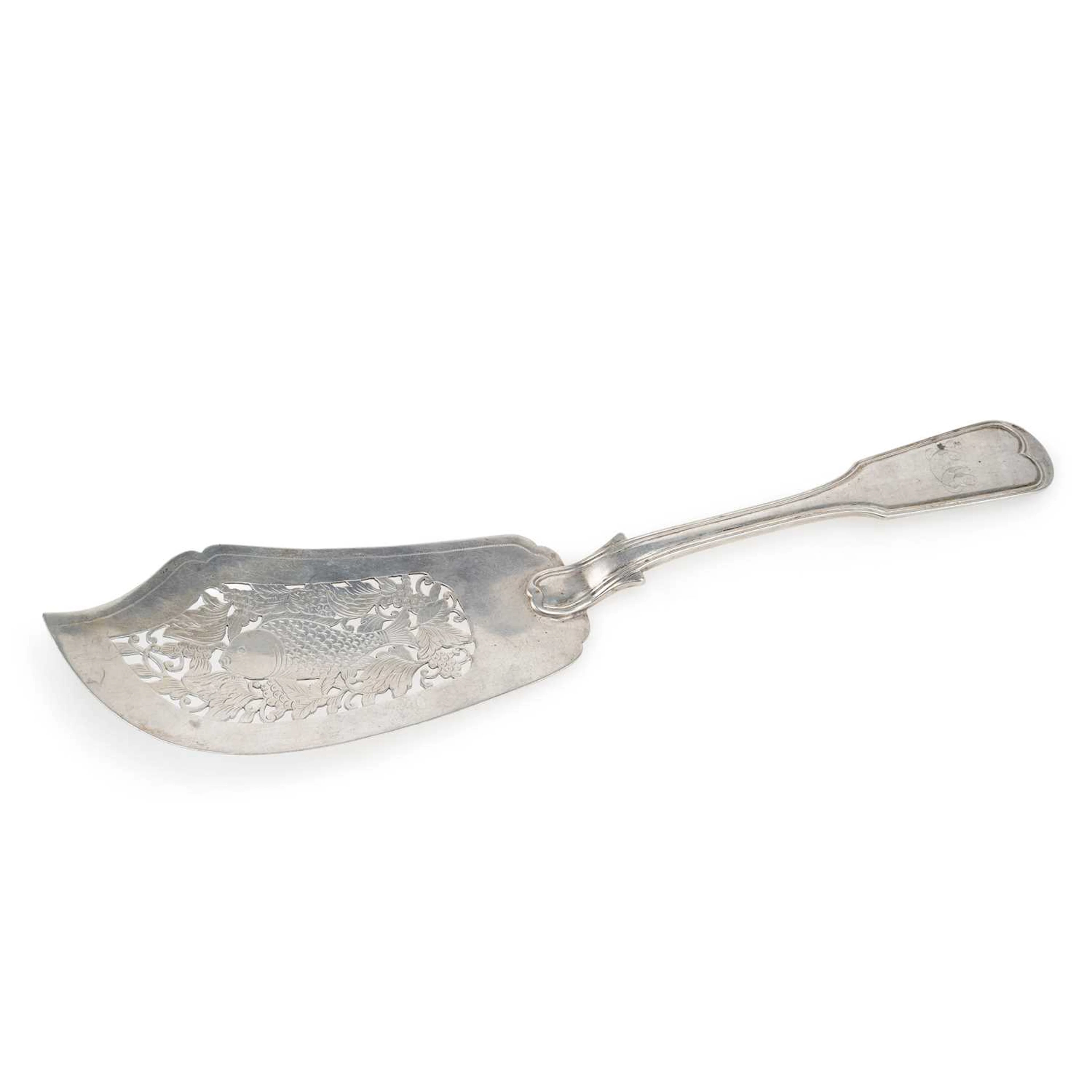 A CHINESE SILVER FISH SLICE