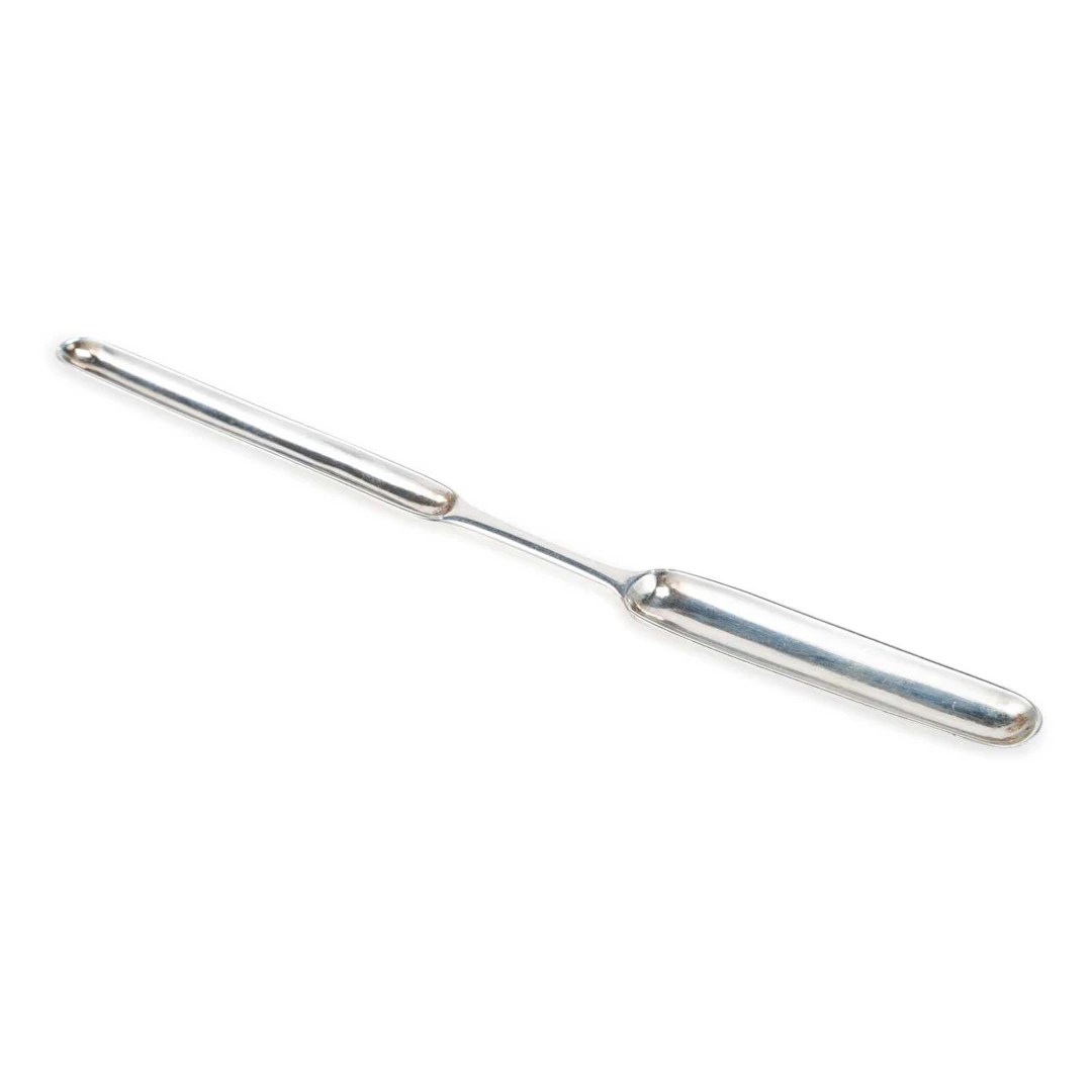 A CHINESE EXPORT SILVER MARROW SCOOP