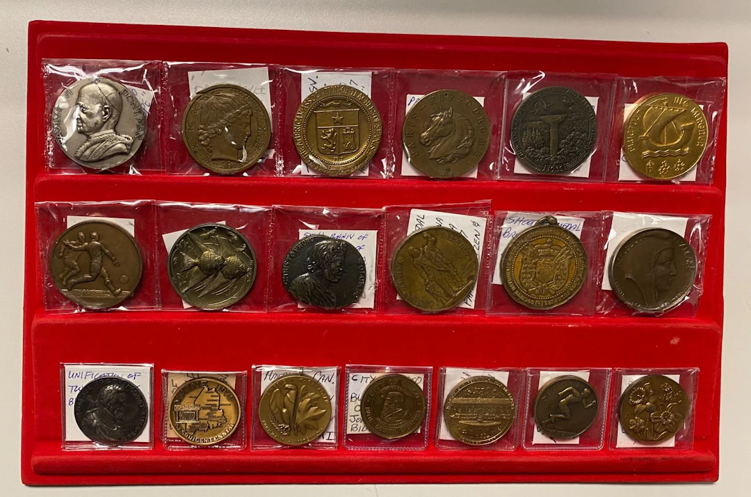 WORLDWIDE: LOT of 24 medals