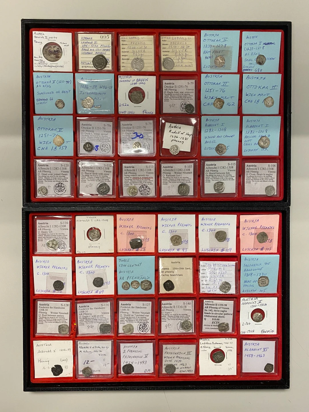 AUSTRIA: LOT of 61 coins