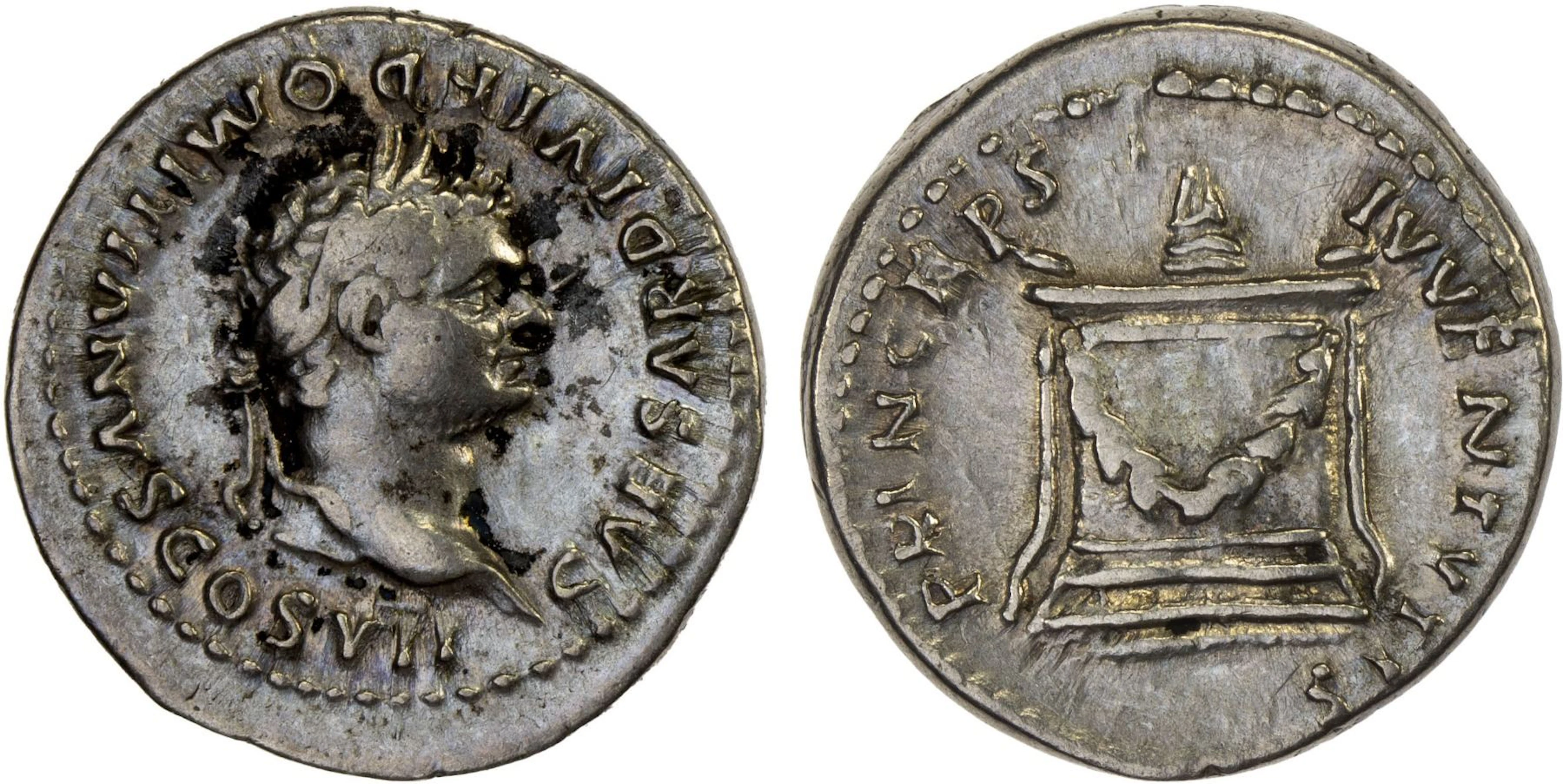 ROMAN EMPIRE: Domitian, as caesar, 69-81 AD, AR denarius (3.53g)